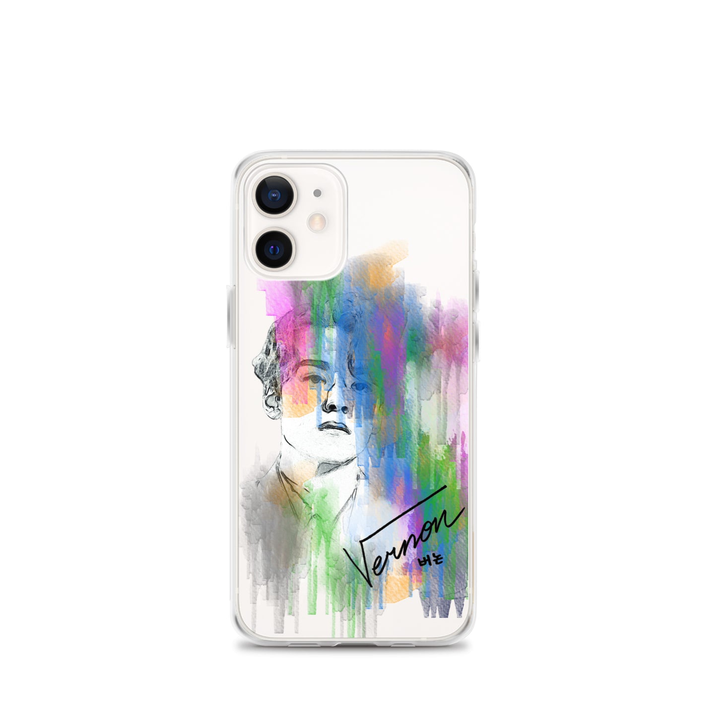 SEVENTEEN Vernon, Hansol Vernon Chwe Waterpaint Portrait iPhone Case