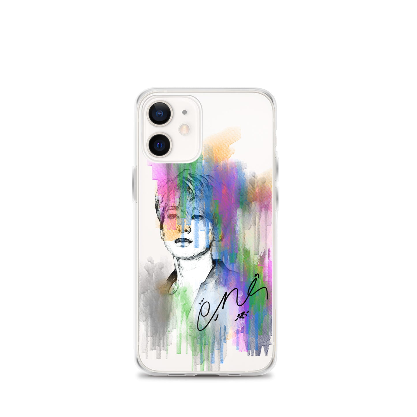 SEVENTEEN Wonwoo, Jeon Won-woo Waterpaint Portrait iPhone Case