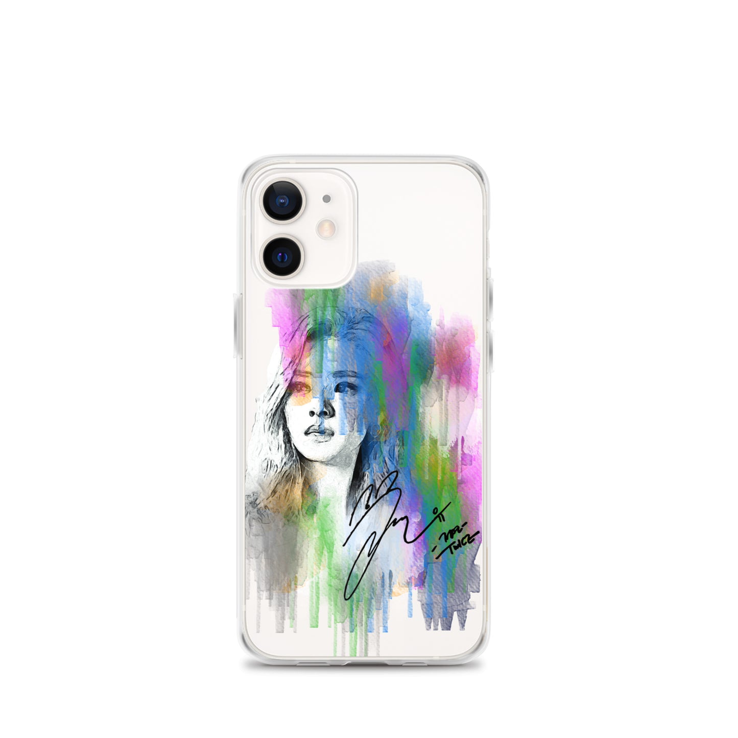 TWICE Jeongyeon, Yoo Jeong-yeon Waterpaint Portrait iPhone Case