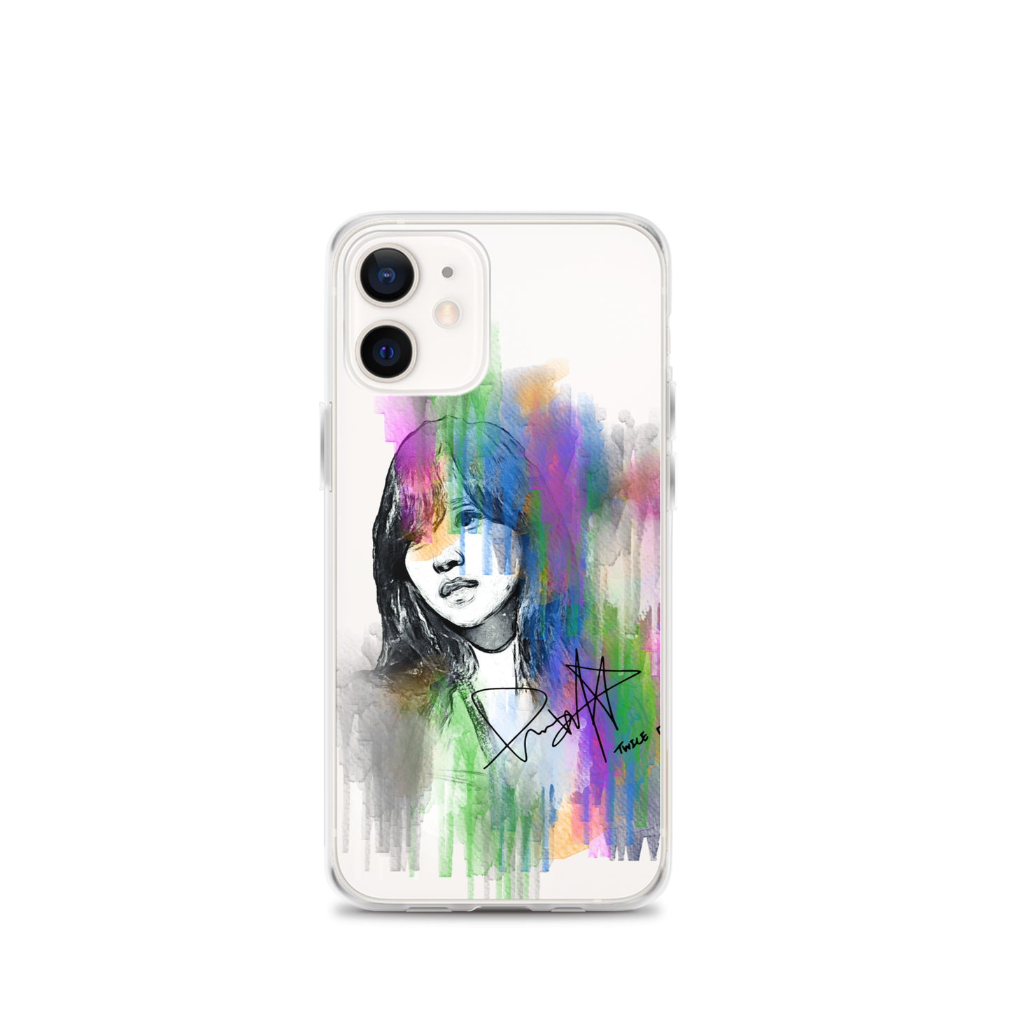 TWICE Mina, Mina Sharon Myoi Waterpaint Portrait iPhone Case