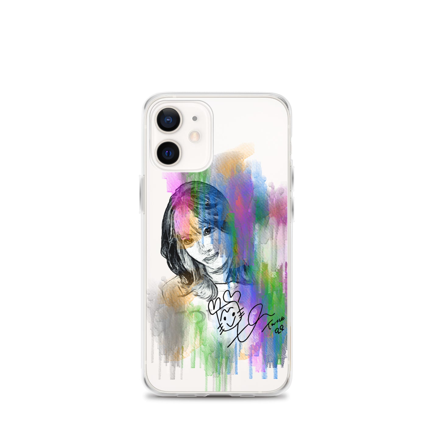 TWICE Momo, Hirai Momo Waterpaint Portrait iPhone Case