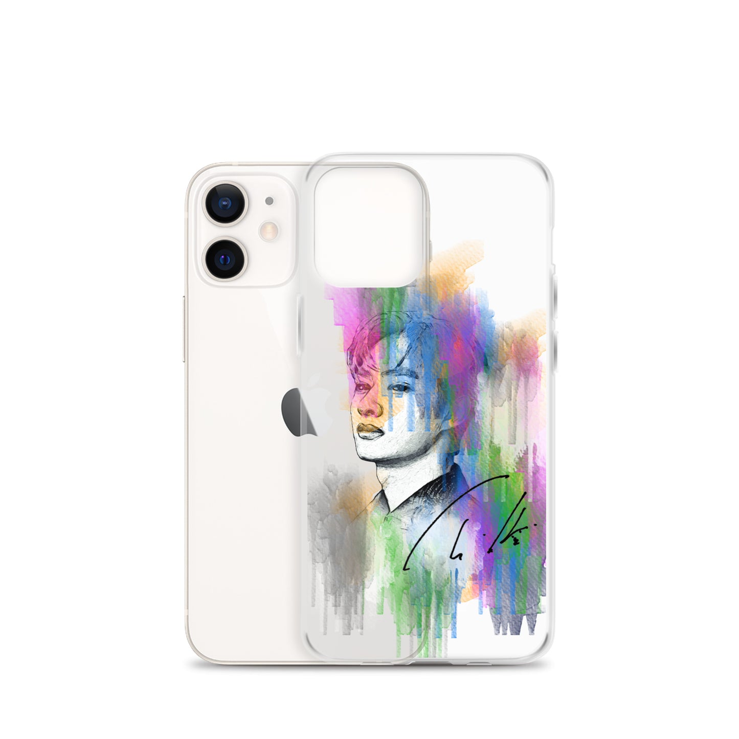 SEVENTEEN Jun, Wen Junhui Waterpaint Portrait iPhone Case