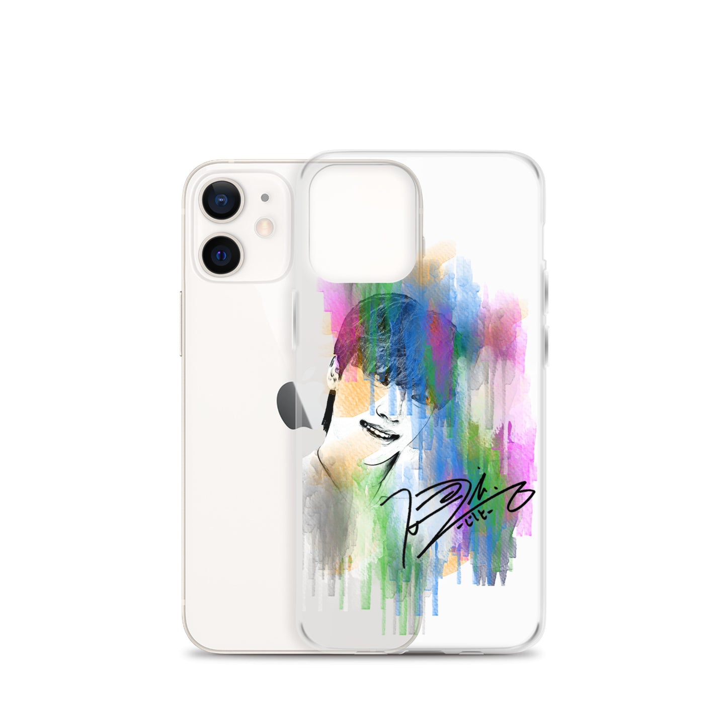 SEVENTEEN Dino, Lee Chan Waterpaint Portrait iPhone Case