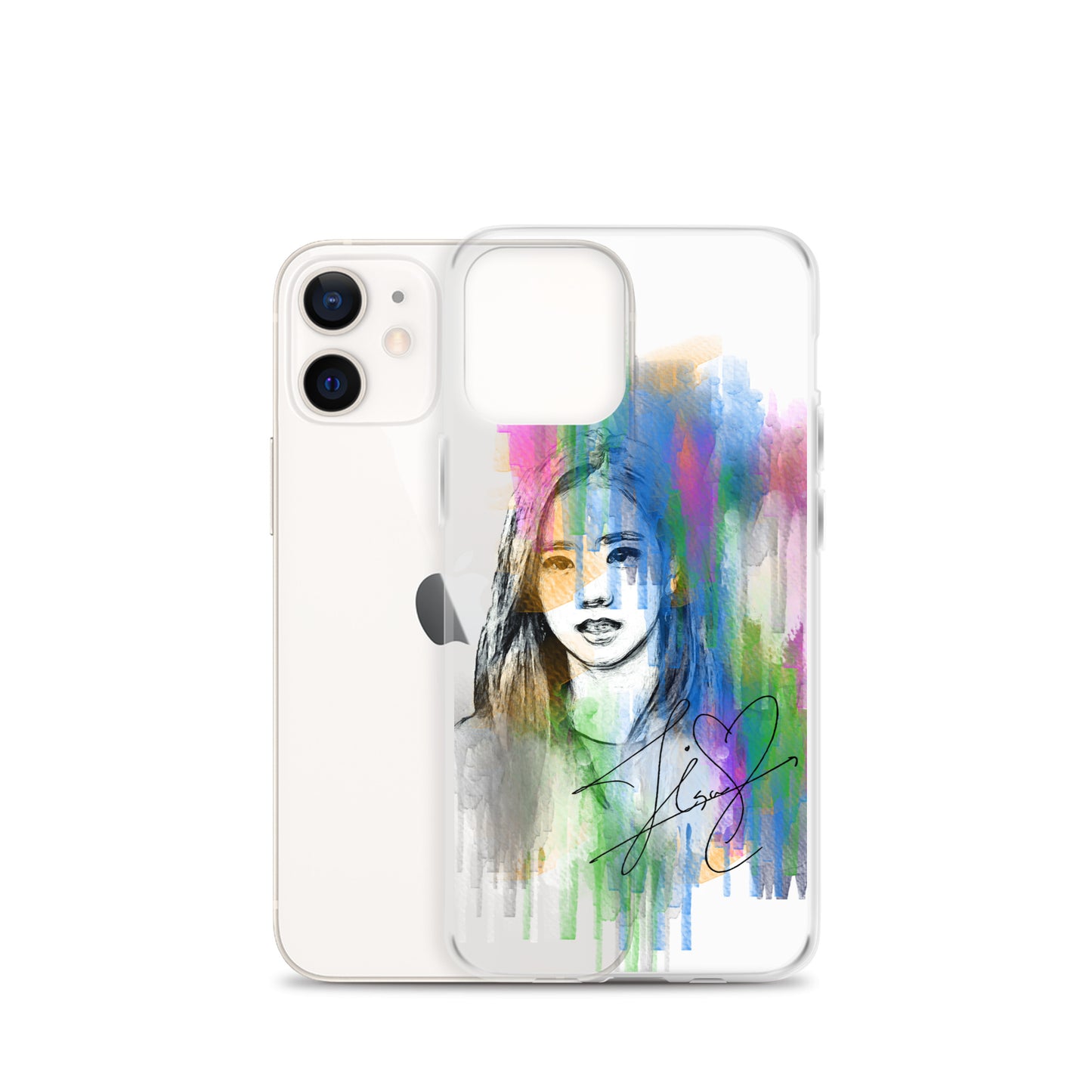 BLACKPINK Jisoo, Kim Jisoo Waterpaint Portrait iPhone Case - kpophow