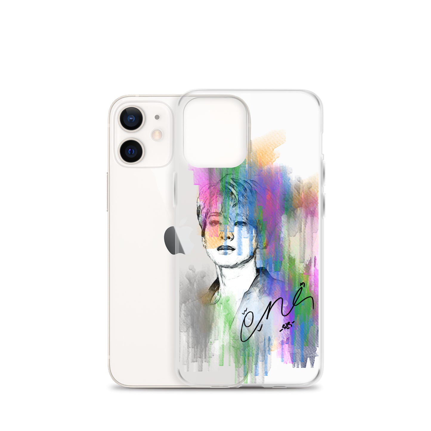 SEVENTEEN Wonwoo, Jeon Won-woo Waterpaint Portrait iPhone Case