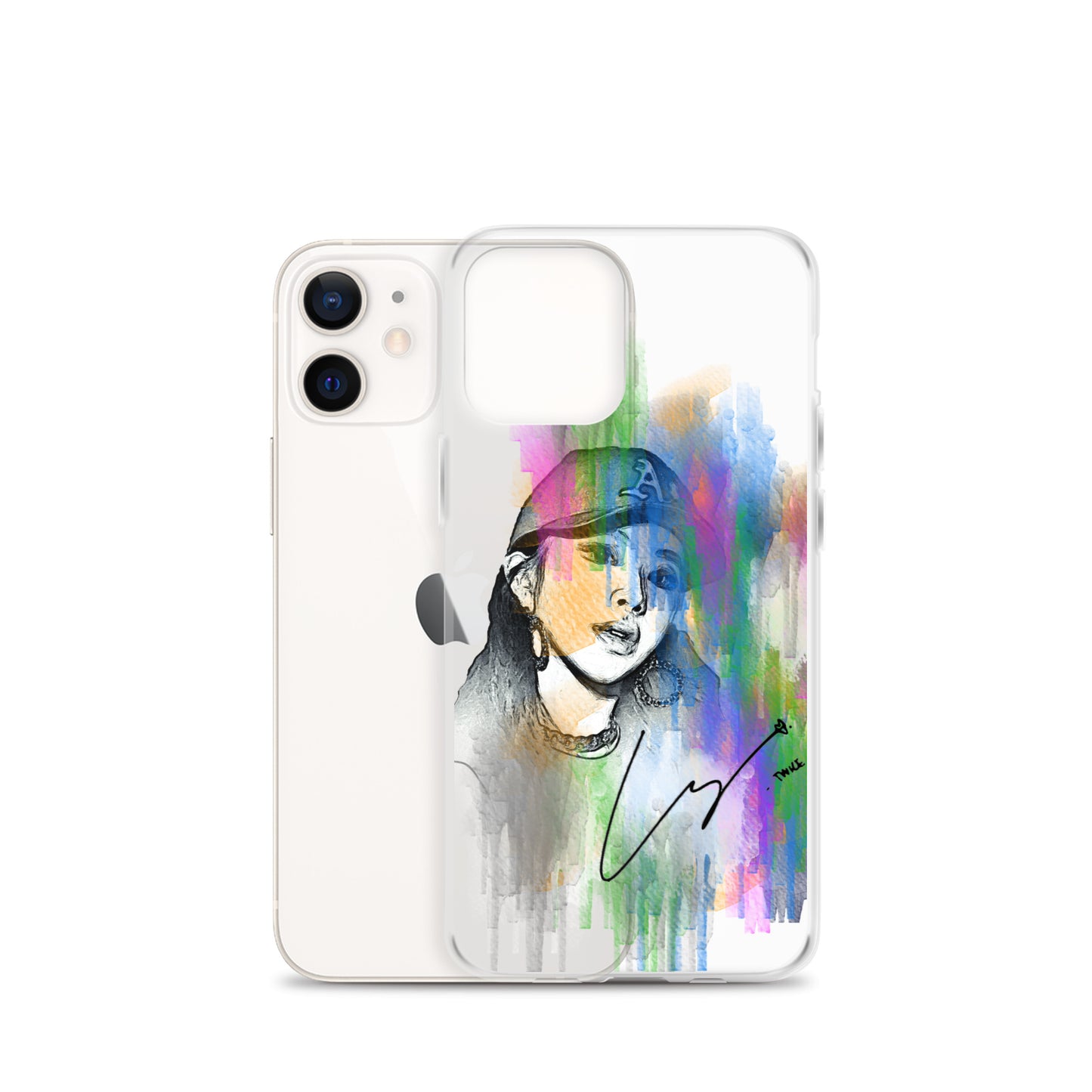 TWICE Chaeyoung, Son Chae-young Waterpaint Portrait iPhone Case