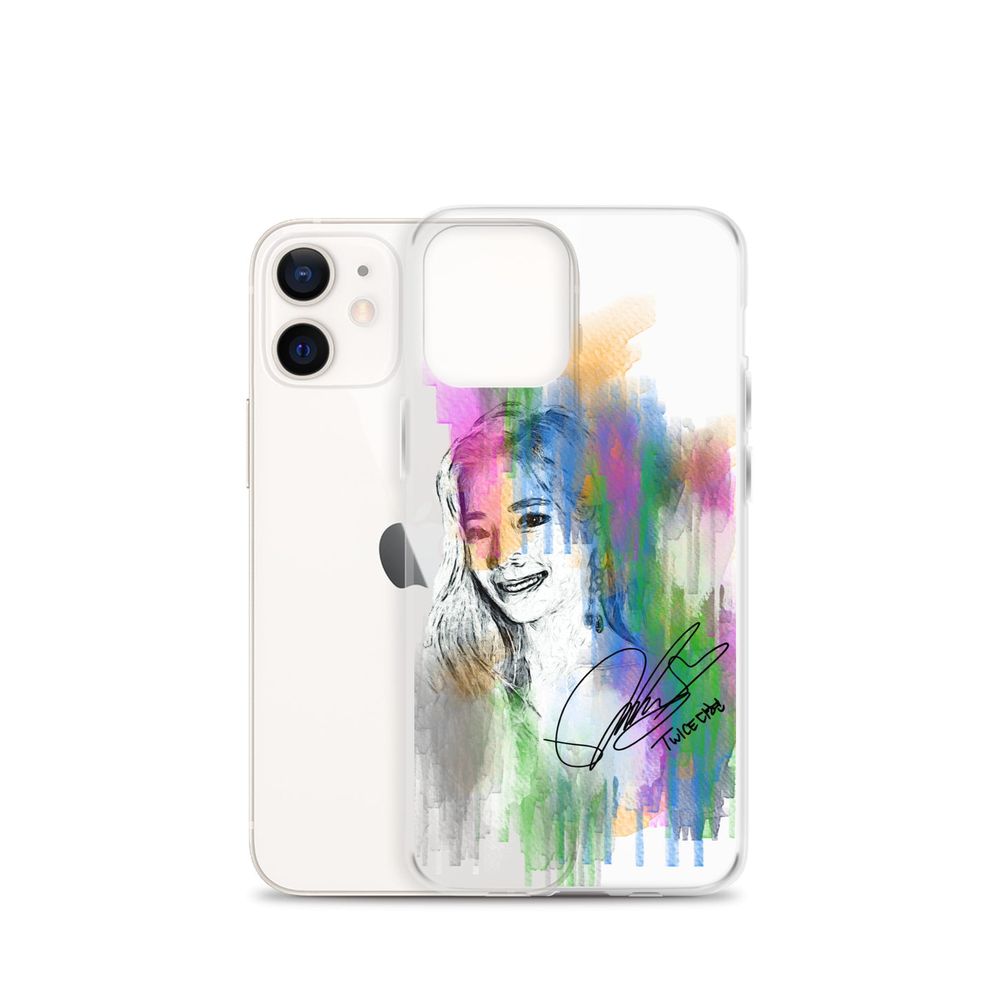 TWICE Dahyun, Kim Da Hyun Waterpaint Portrait iPhone Case