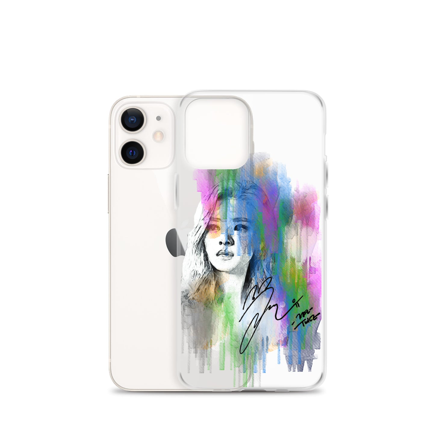 TWICE Jeongyeon, Yoo Jeong-yeon Waterpaint Portrait iPhone Case