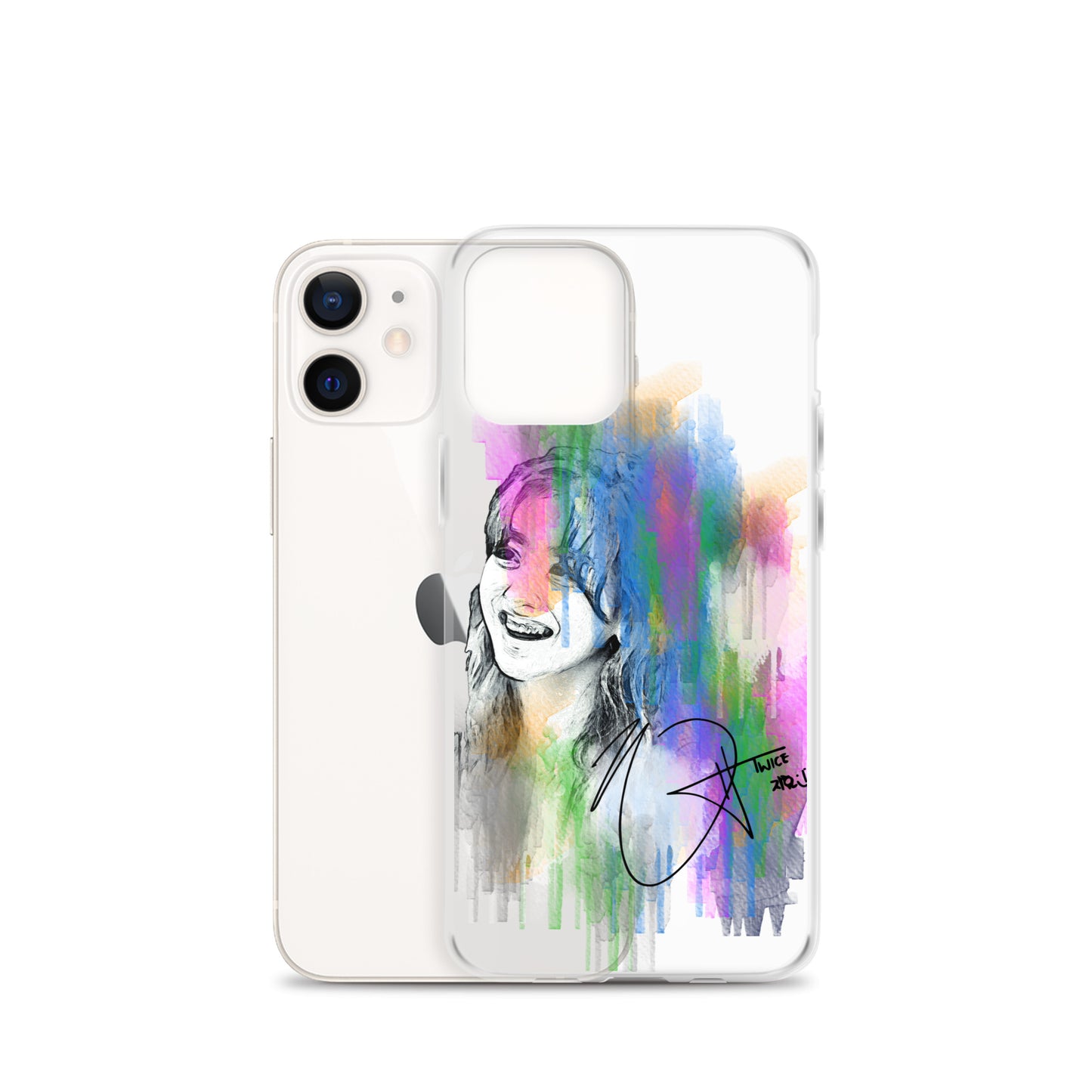 TWICE Jihyo, Park Ji-hyo Waterpaint Portrait iPhone Case