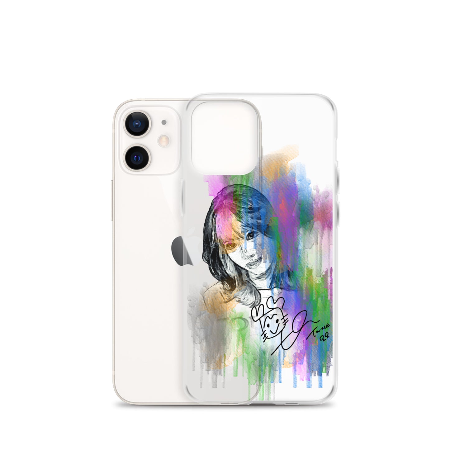 TWICE Momo, Hirai Momo Waterpaint Portrait iPhone Case