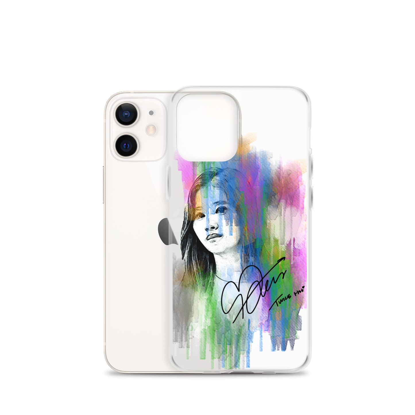 TWICE Sana, Minatozaki Sana Waterpaint Portrait iPhone Case