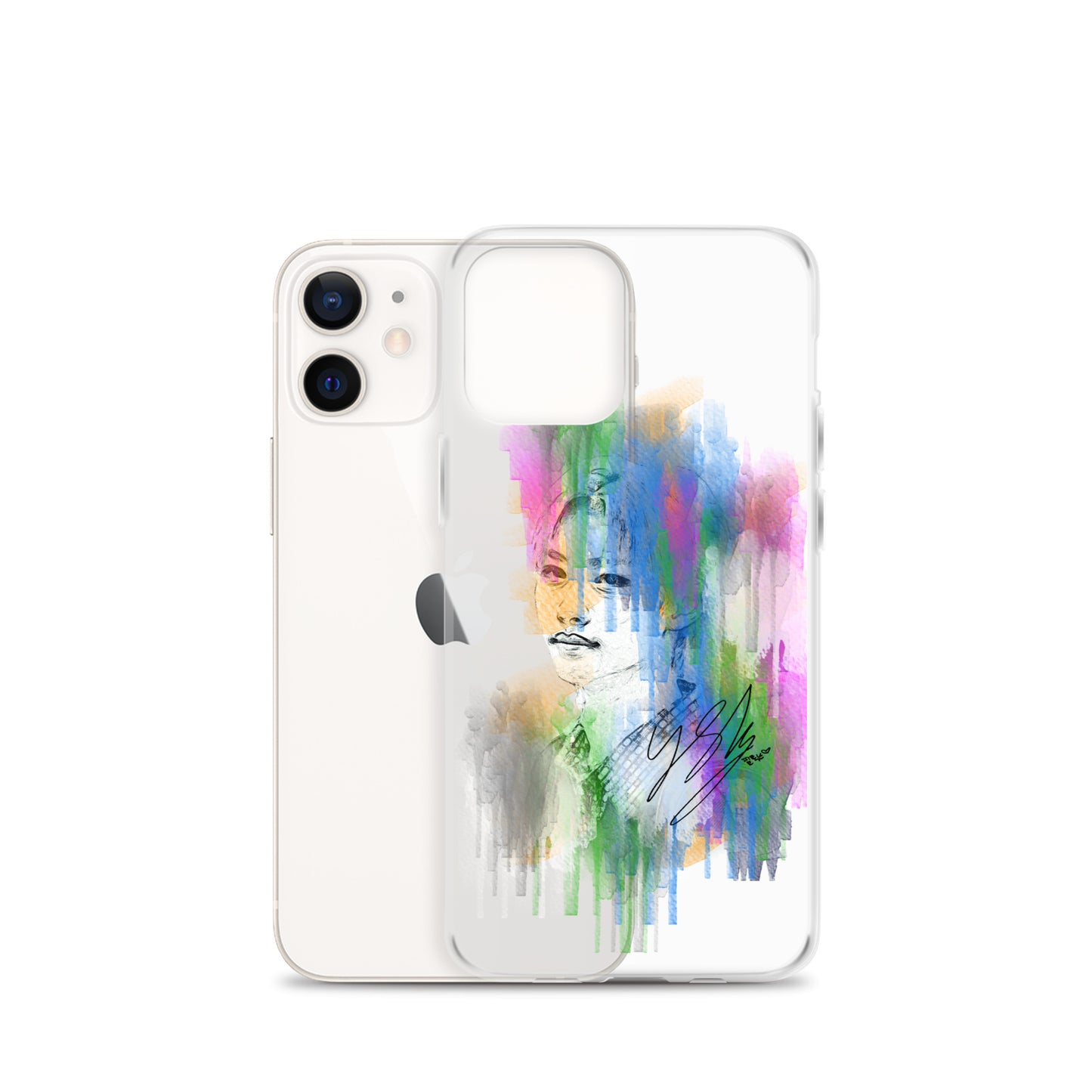 Stray Kids Felix, Lee Felix Waterpaint Portrait iPhone Case