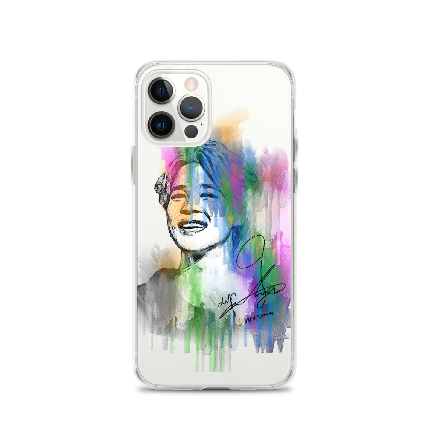 BTS Jimin, Park Ji-min Waterpaint portrait iPhone Case