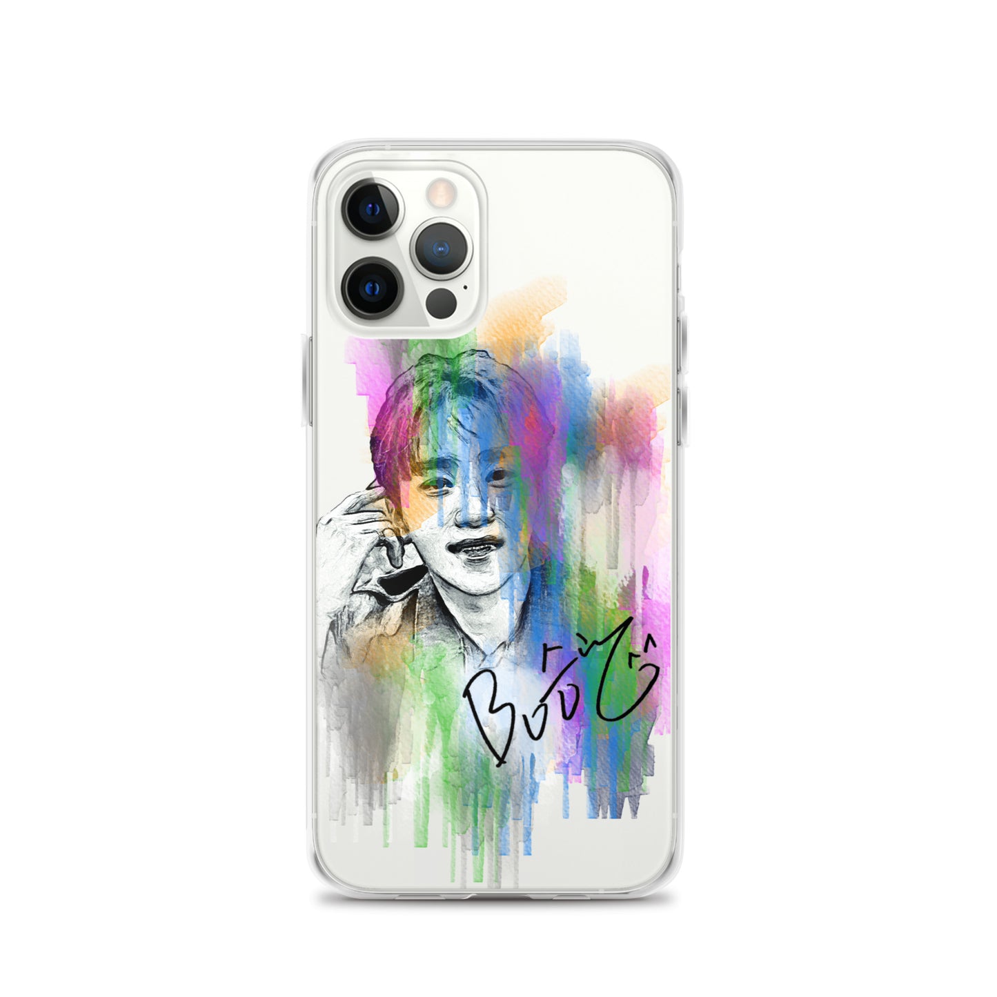 SEVENTEEN Seungkwan, Boo Seung-kwan Waterpaint Portrait iPhone Case