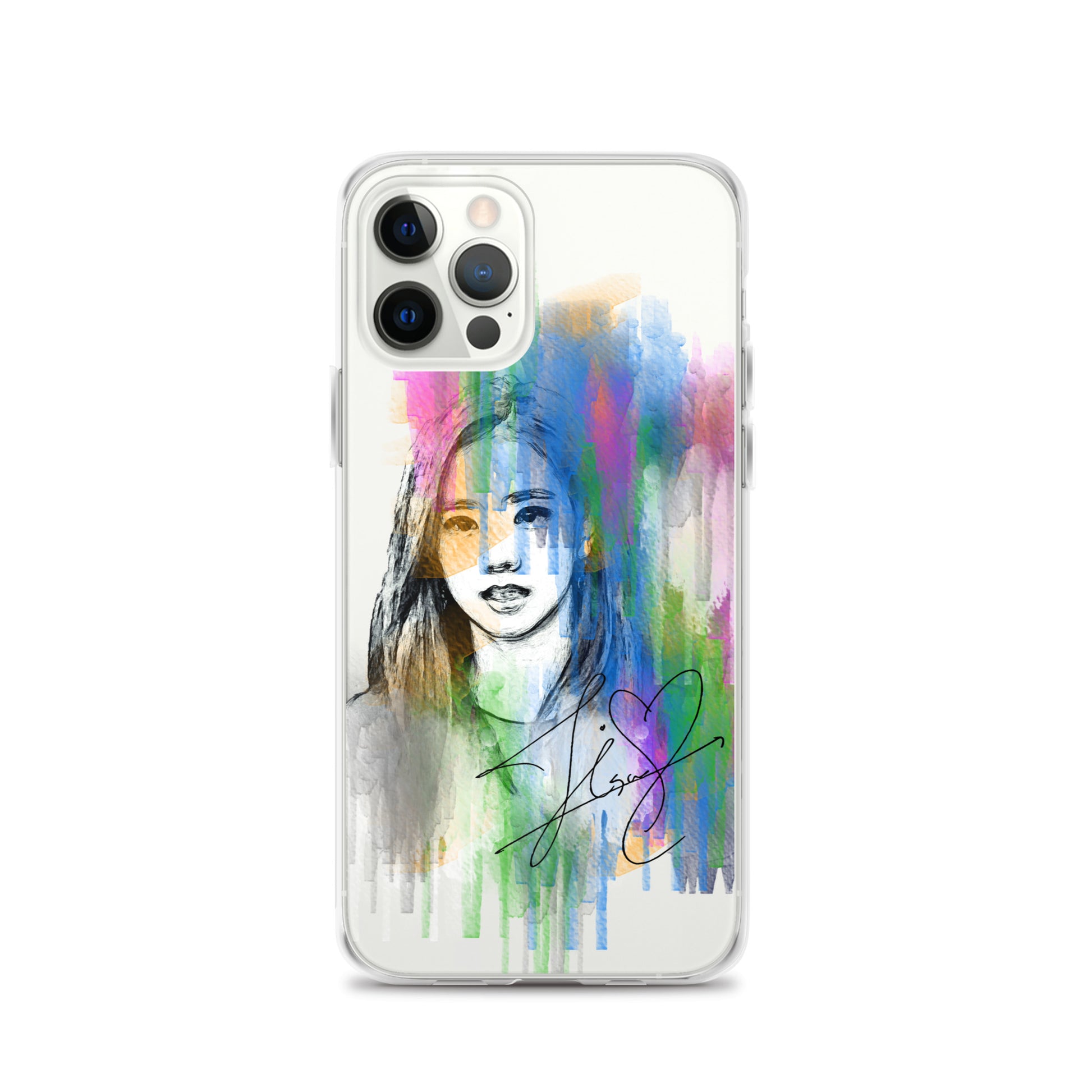 BLACKPINK Jisoo, Kim Jisoo Waterpaint Portrait iPhone Case - kpophow