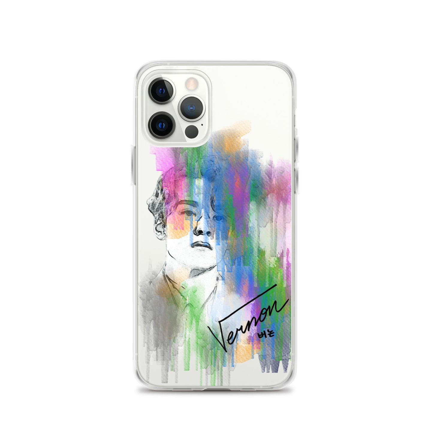 SEVENTEEN Vernon, Hansol Vernon Chwe Waterpaint Portrait iPhone Case