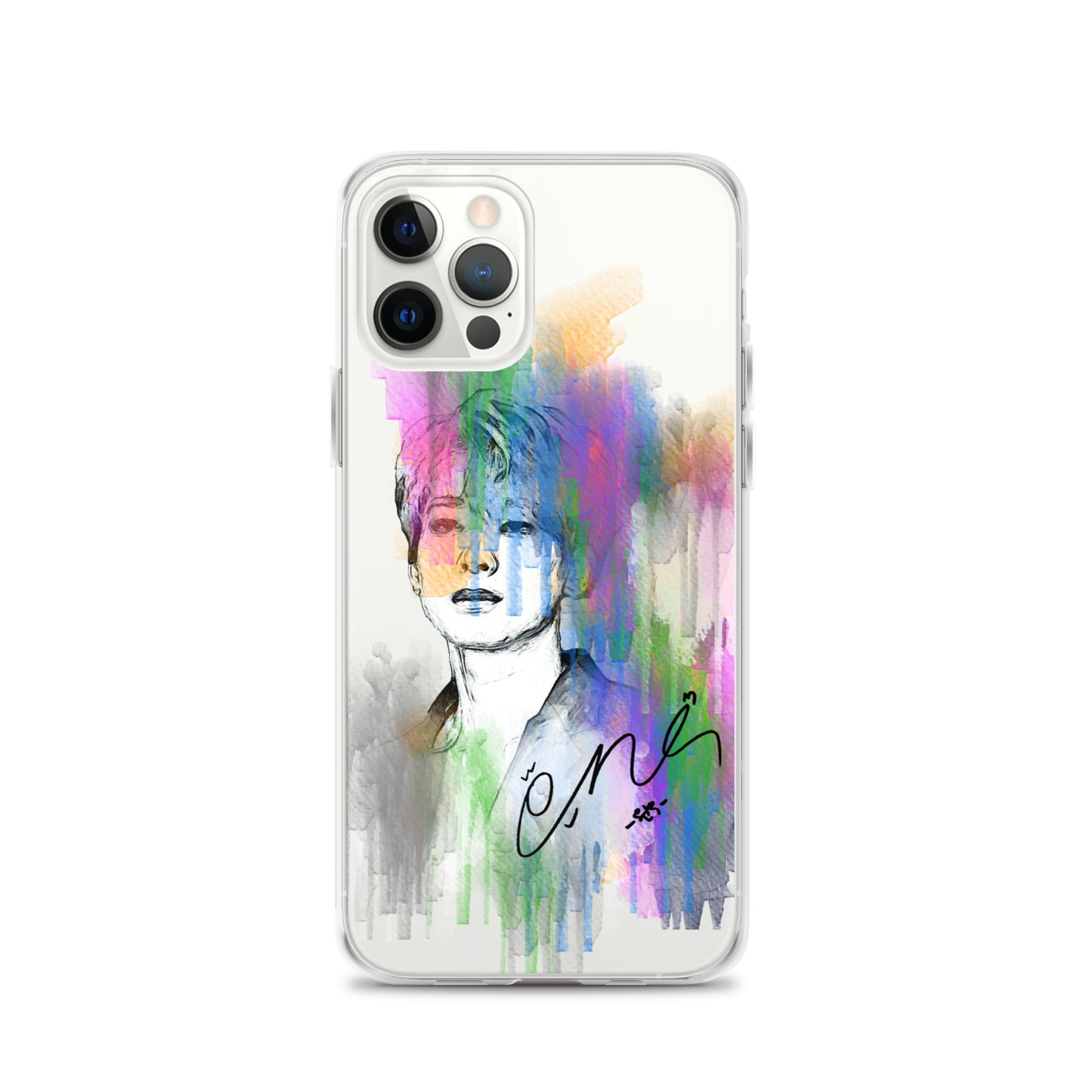 SEVENTEEN Wonwoo, Jeon Won-woo Waterpaint Portrait iPhone Case