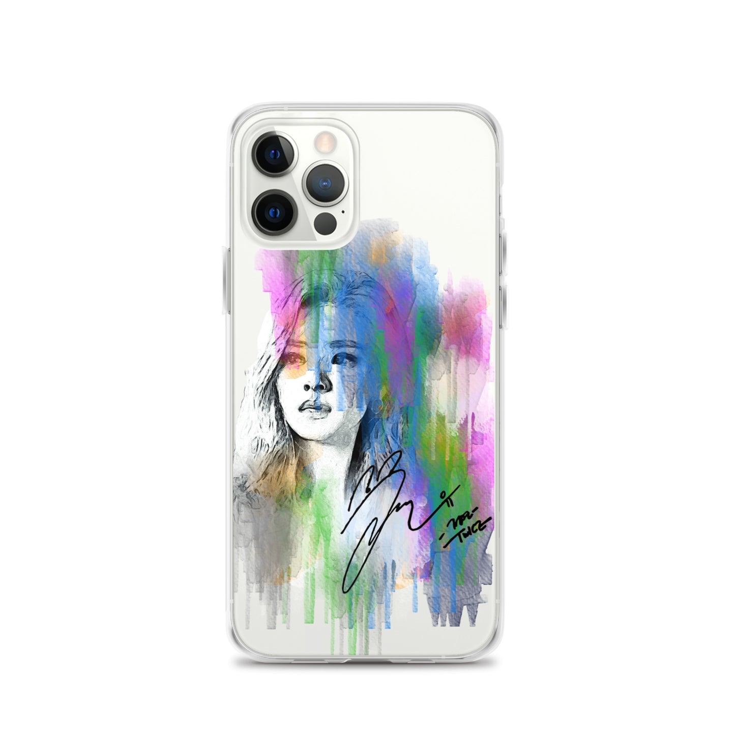 TWICE Jeongyeon, Yoo Jeong-yeon Waterpaint Portrait iPhone Case