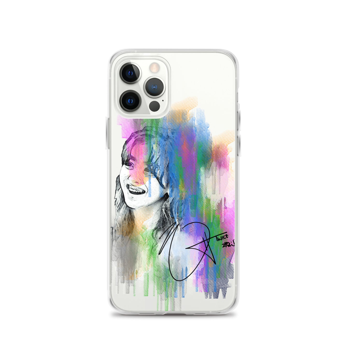 TWICE Jihyo, Park Ji-hyo Waterpaint Portrait iPhone Case