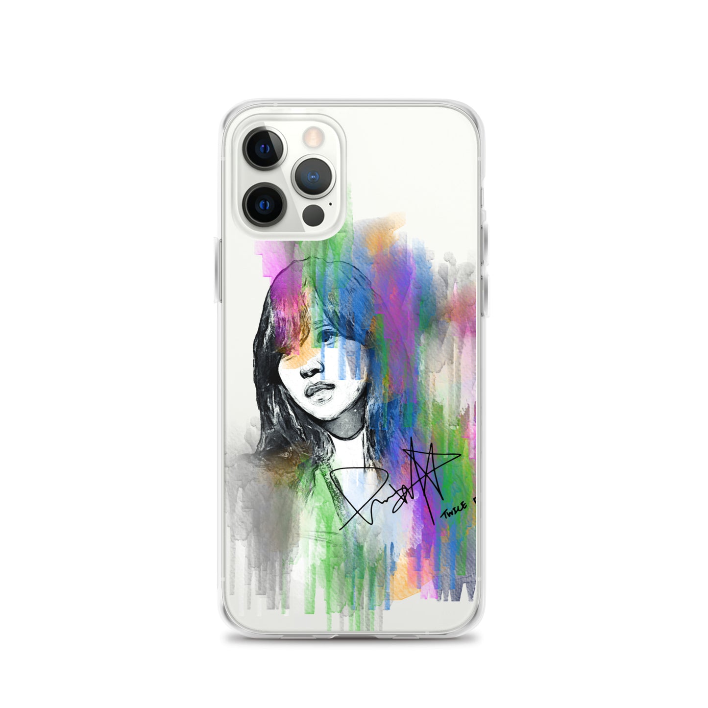 TWICE Mina, Mina Sharon Myoi Waterpaint Portrait iPhone Case