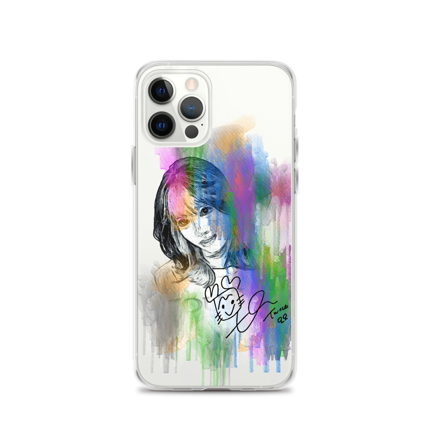 TWICE Momo, Hirai Momo Waterpaint Portrait iPhone Case