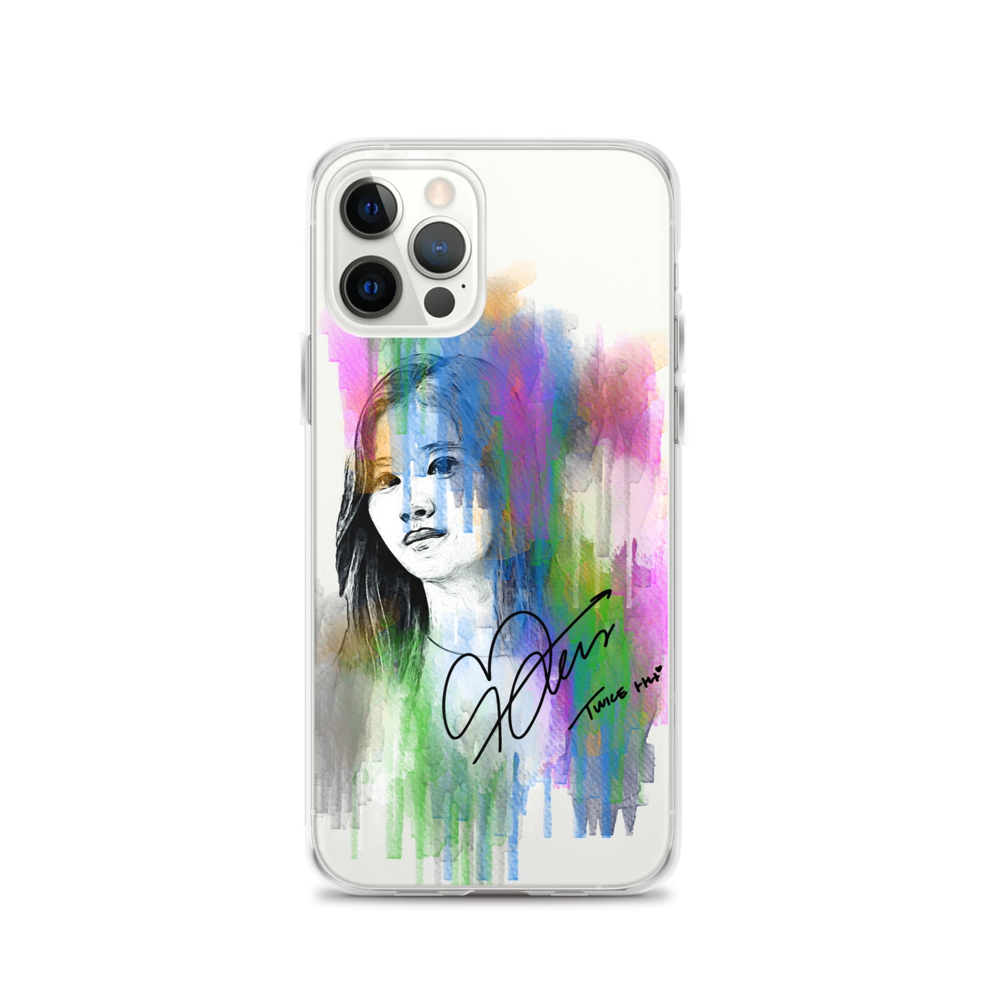 TWICE Sana, Minatozaki Sana Waterpaint Portrait iPhone Case