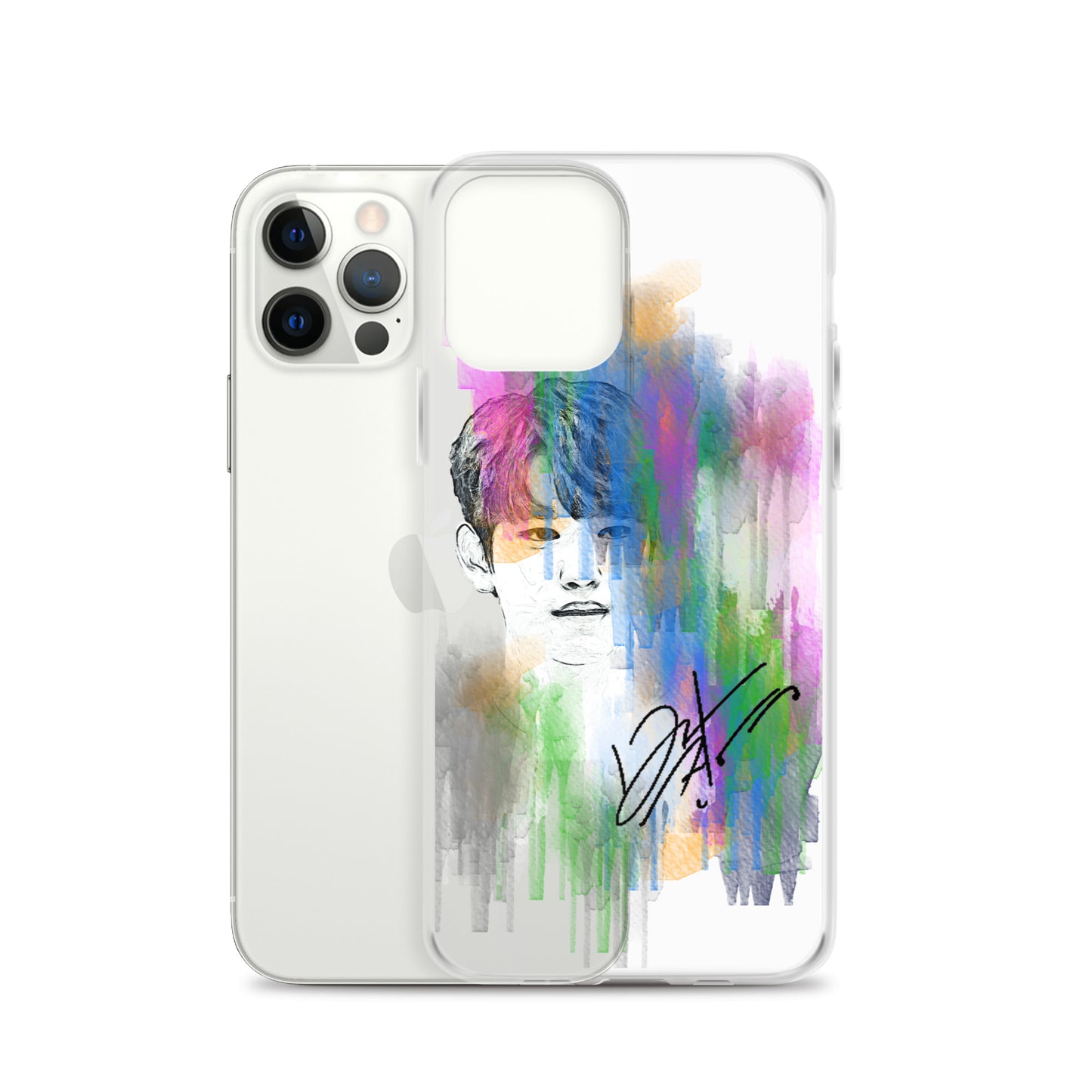 GOT7 Jinyoung, Park Jin-young Waterpaint Portrait iPhone Case