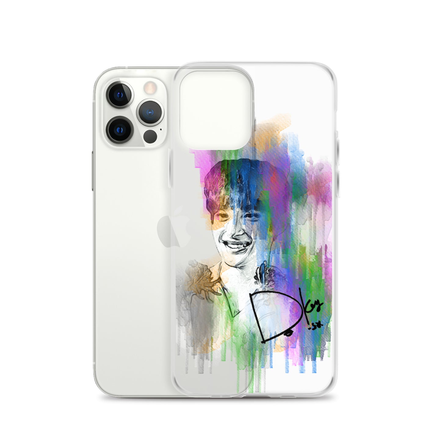 SEVENTEEN DK(Dokyeom), Lee Seok-min Waterpaint Portrait iPhone Case