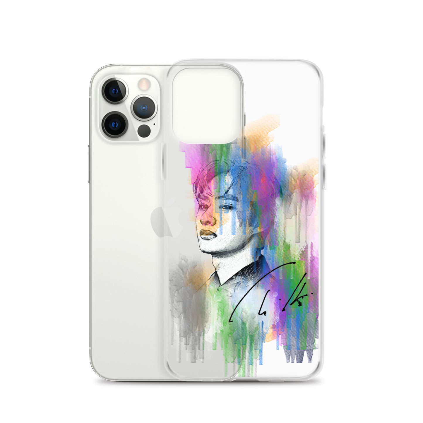 SEVENTEEN Jun, Wen Junhui Waterpaint Portrait iPhone Case