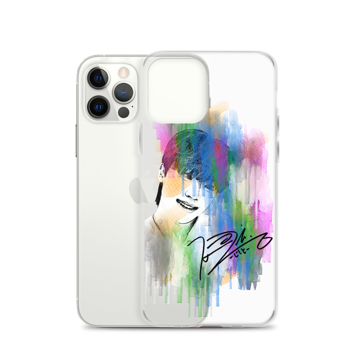 SEVENTEEN Dino, Lee Chan Waterpaint Portrait iPhone Case