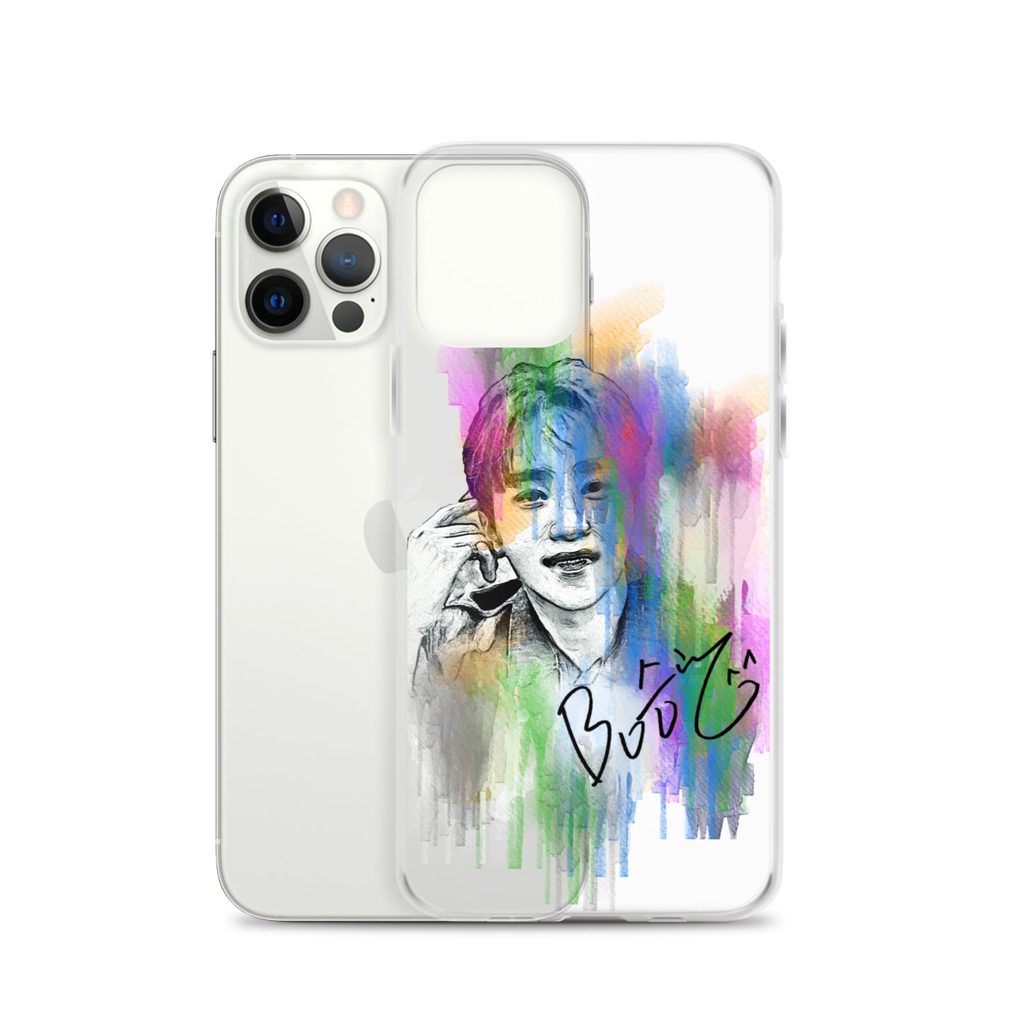 SEVENTEEN Seungkwan, Boo Seung-kwan Waterpaint Portrait iPhone Case