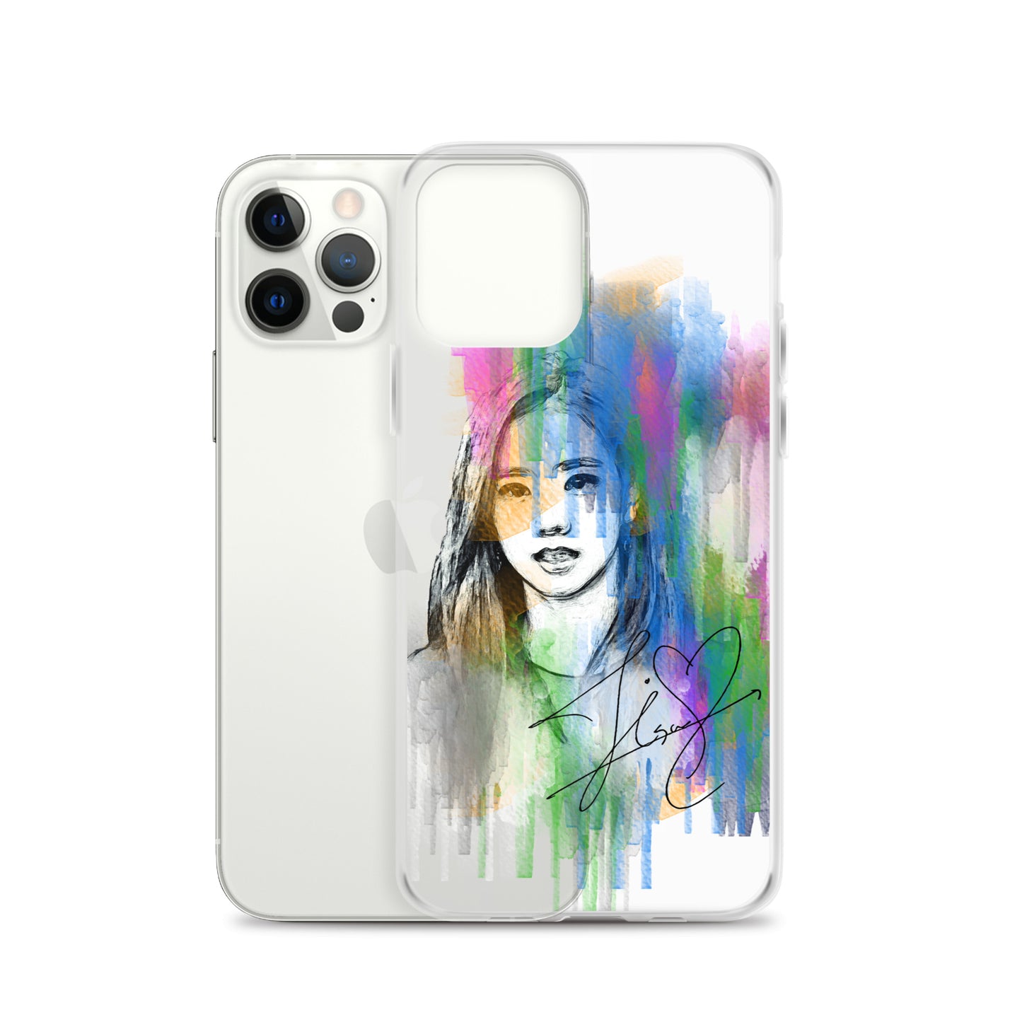 BLACKPINK Jisoo, Kim Jisoo Waterpaint Portrait iPhone Case - kpophow