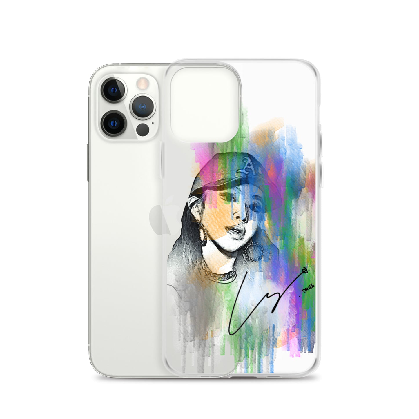 TWICE Chaeyoung, Son Chae-young Waterpaint Portrait iPhone Case