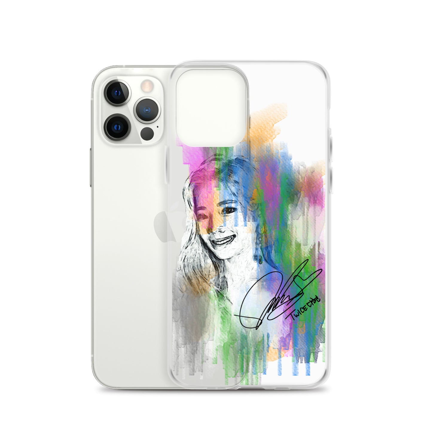 TWICE Dahyun, Kim Da Hyun Waterpaint Portrait iPhone Case