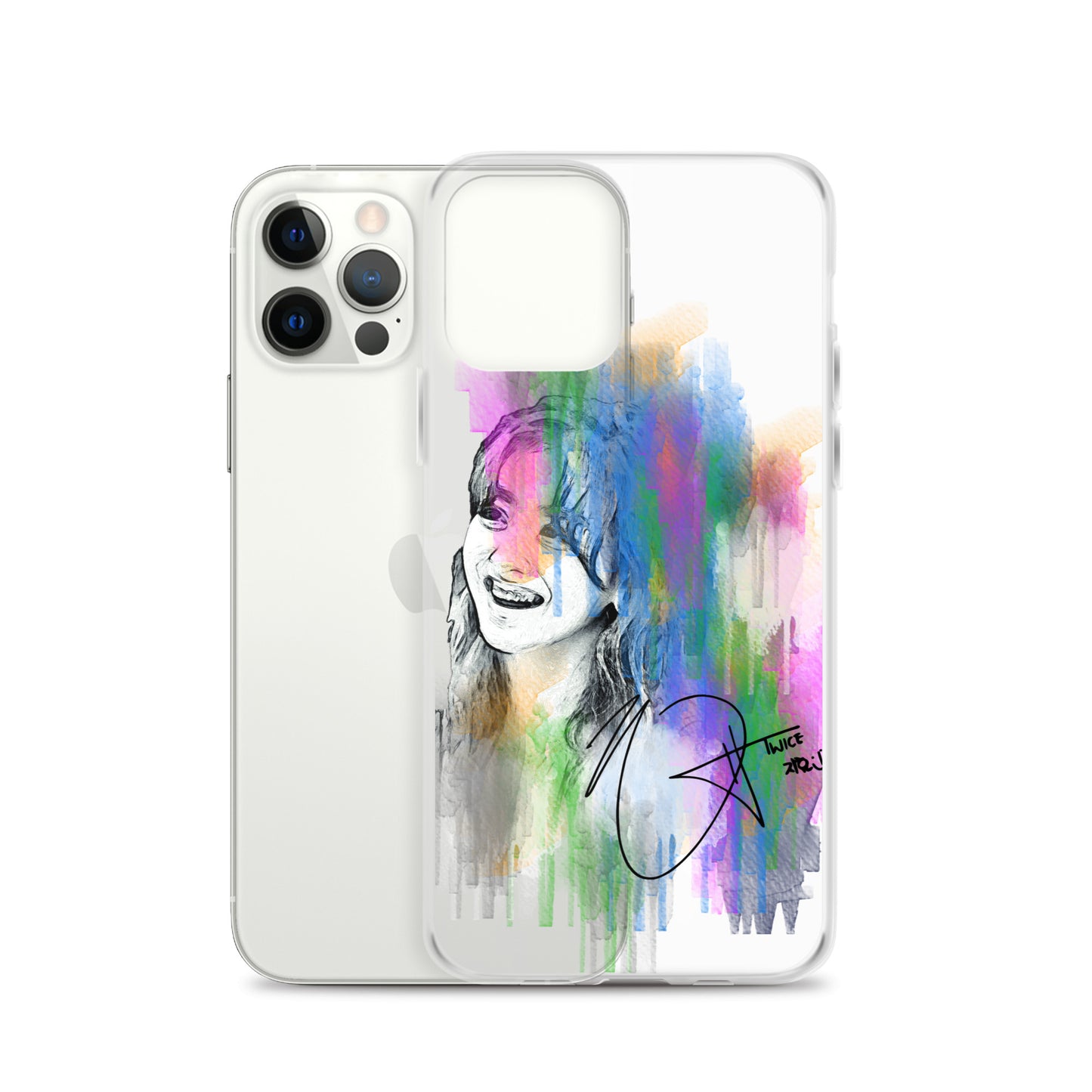 TWICE Jihyo, Park Ji-hyo Waterpaint Portrait iPhone Case