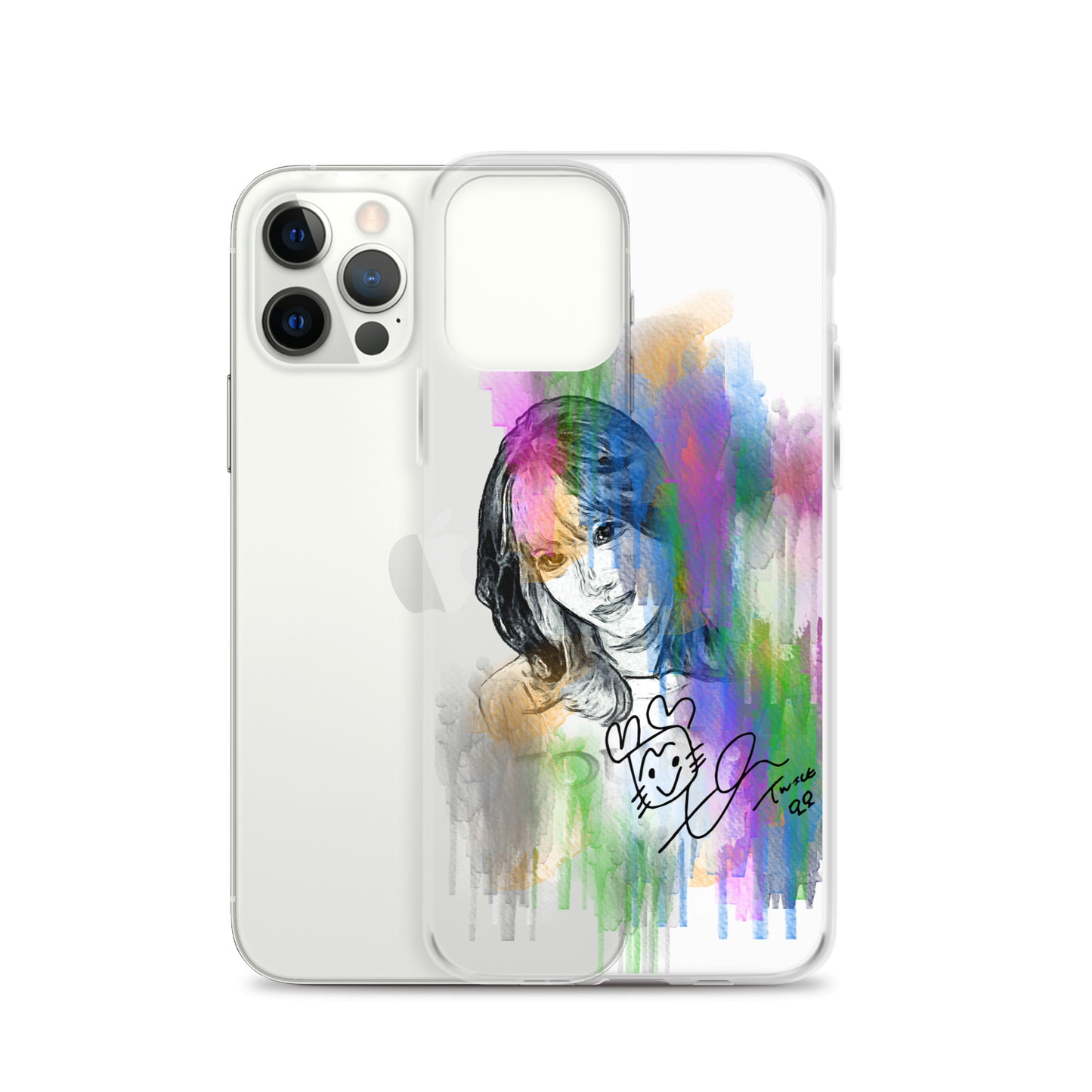 TWICE Momo, Hirai Momo Waterpaint Portrait iPhone Case