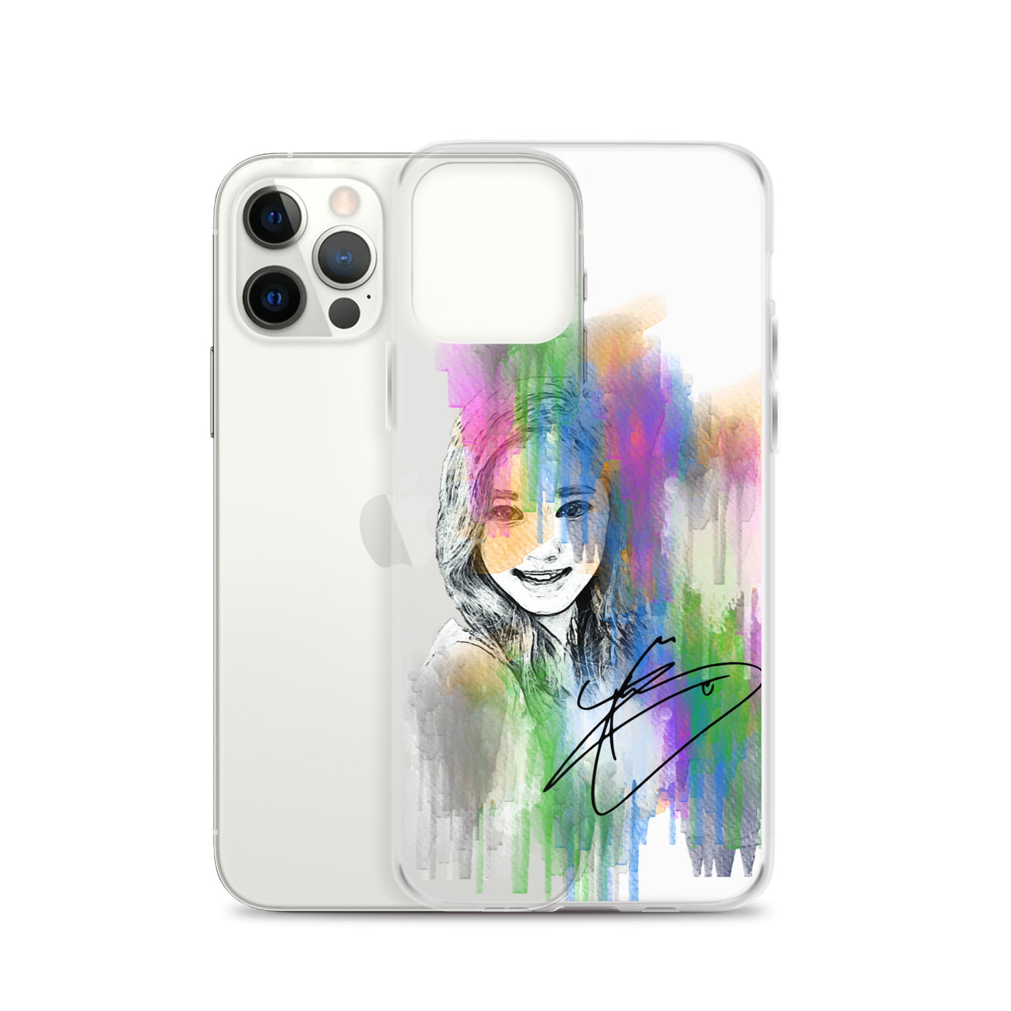 TWICE Tzuyu, Chou Tzu-yu Waterpaint Portrait iPhone Case