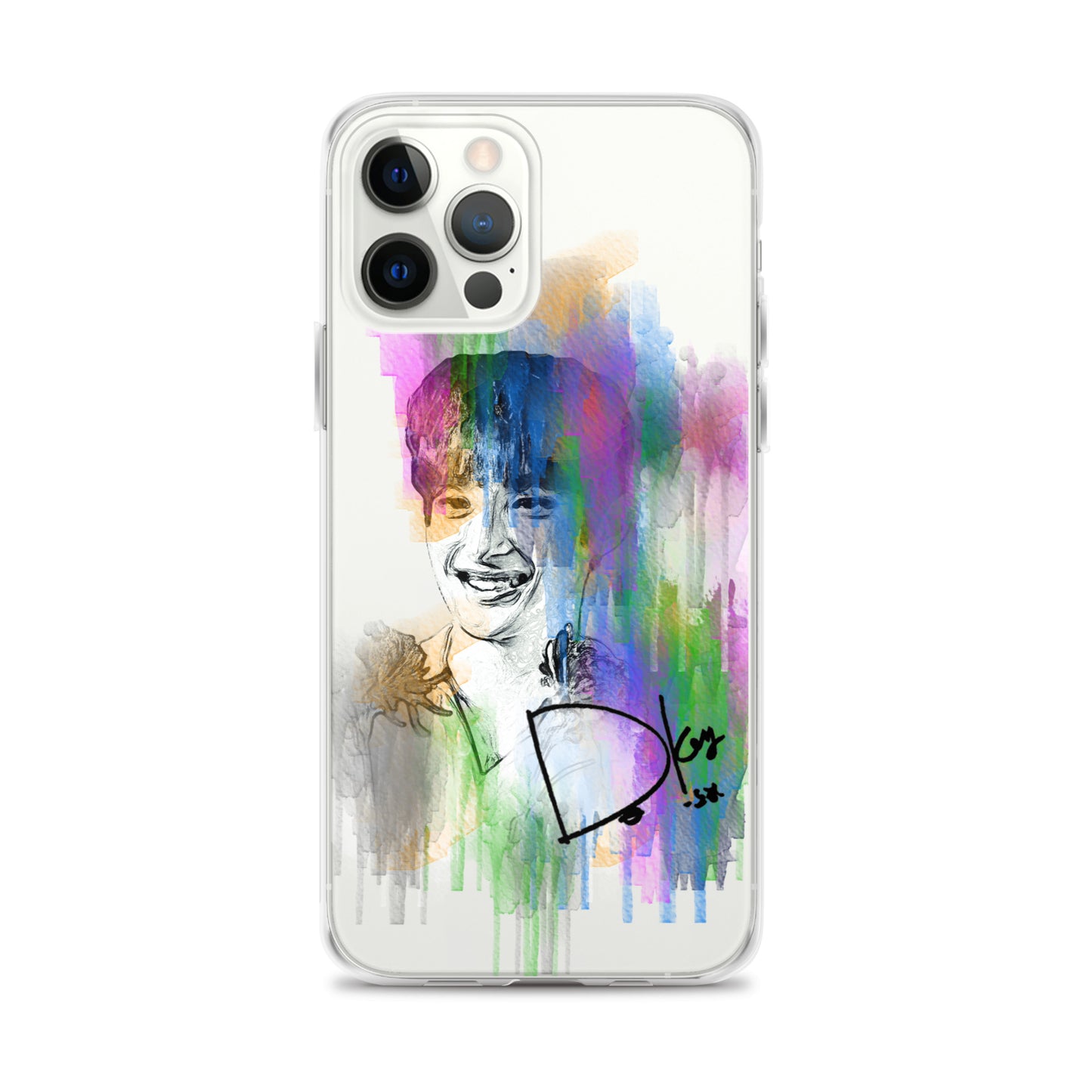 SEVENTEEN DK(Dokyeom), Lee Seok-min Waterpaint Portrait iPhone Case