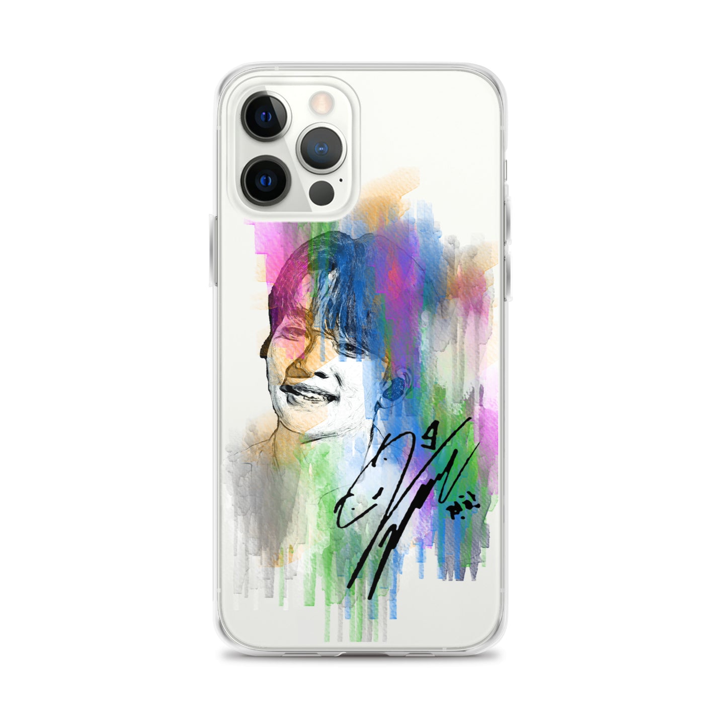 SEVENTEEN Jeonghan, Yoon Jeonghan Waterpaint Portrait iPhone Case