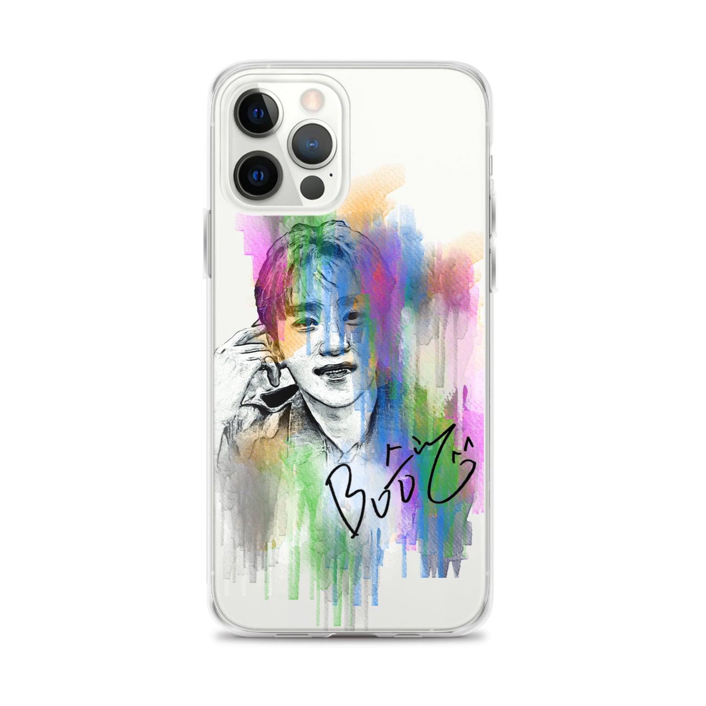 SEVENTEEN Seungkwan, Boo Seung-kwan Waterpaint Portrait iPhone Case