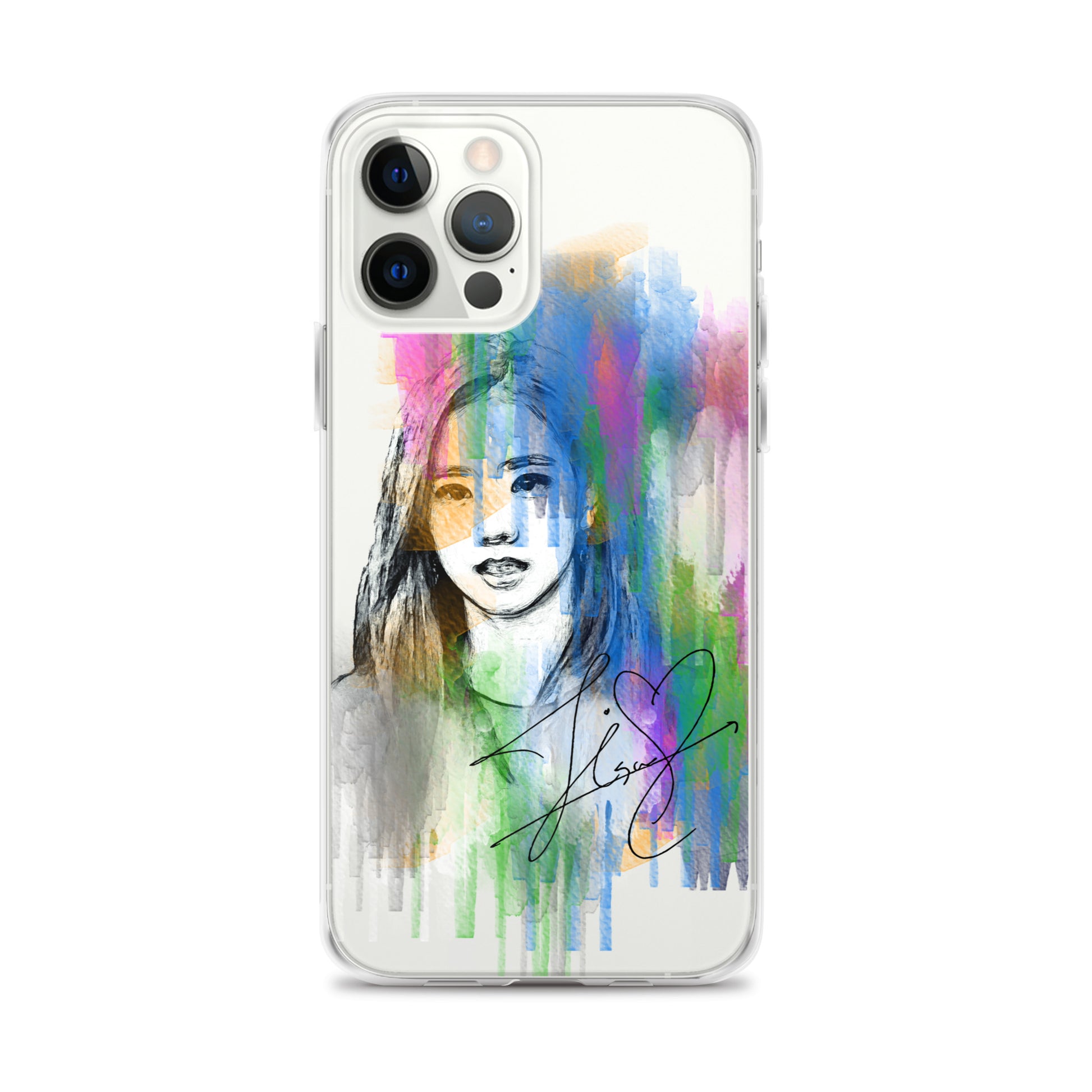 BLACKPINK Jisoo, Kim Jisoo Waterpaint Portrait iPhone Case - kpophow