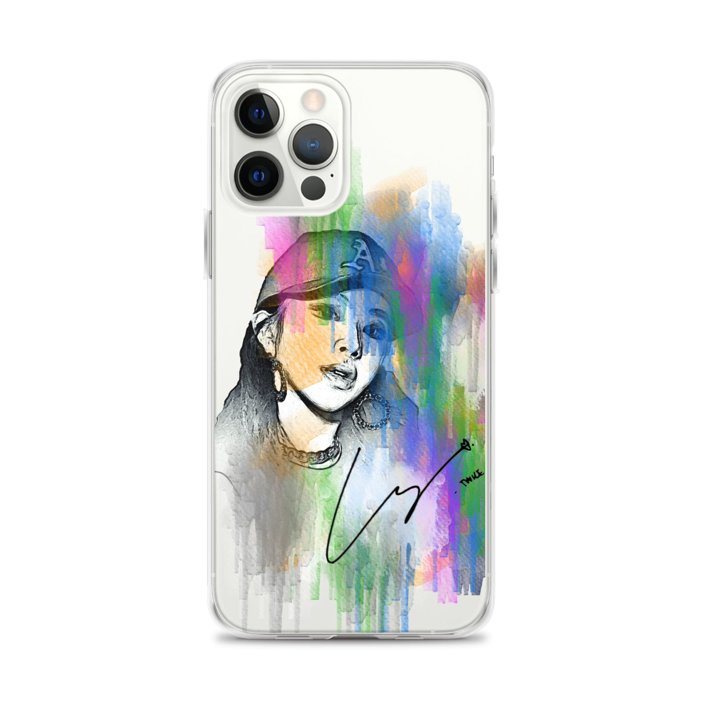 TWICE Chaeyoung, Son Chae-young Waterpaint Portrait iPhone Case