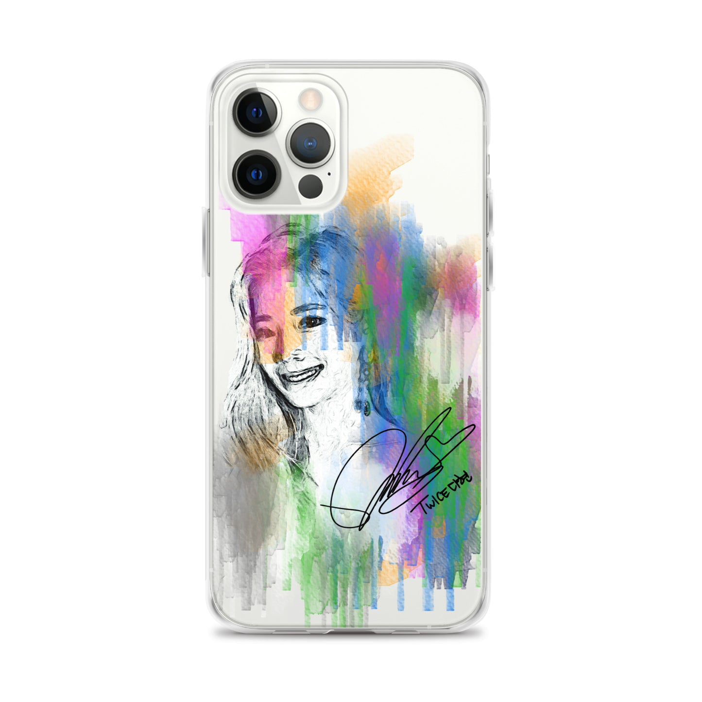 TWICE Dahyun, Kim Da Hyun Waterpaint Portrait iPhone Case