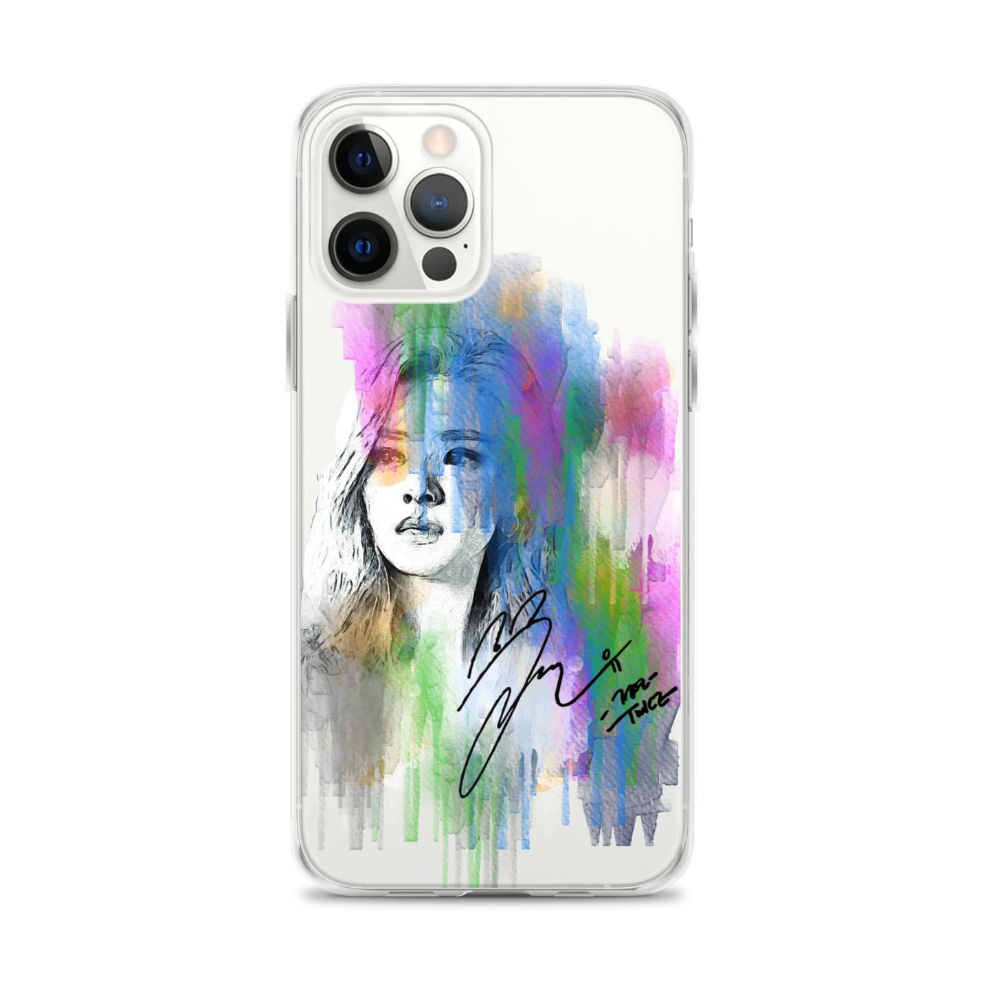 TWICE Jeongyeon, Yoo Jeong-yeon Waterpaint Portrait iPhone Case