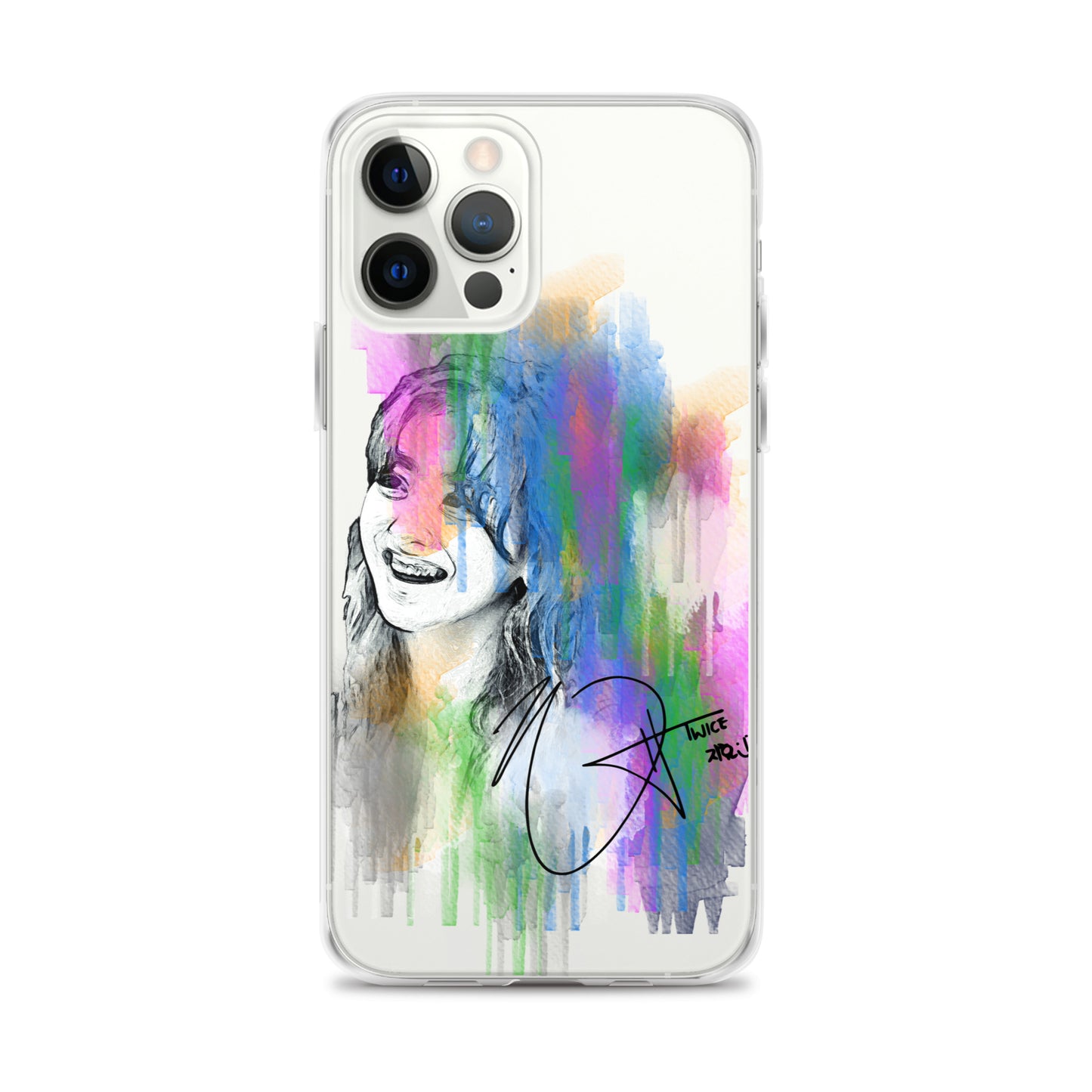 TWICE Jihyo, Park Ji-hyo Waterpaint Portrait iPhone Case