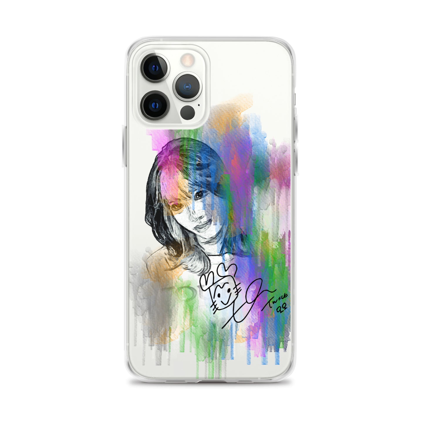 TWICE Momo, Hirai Momo Waterpaint Portrait iPhone Case