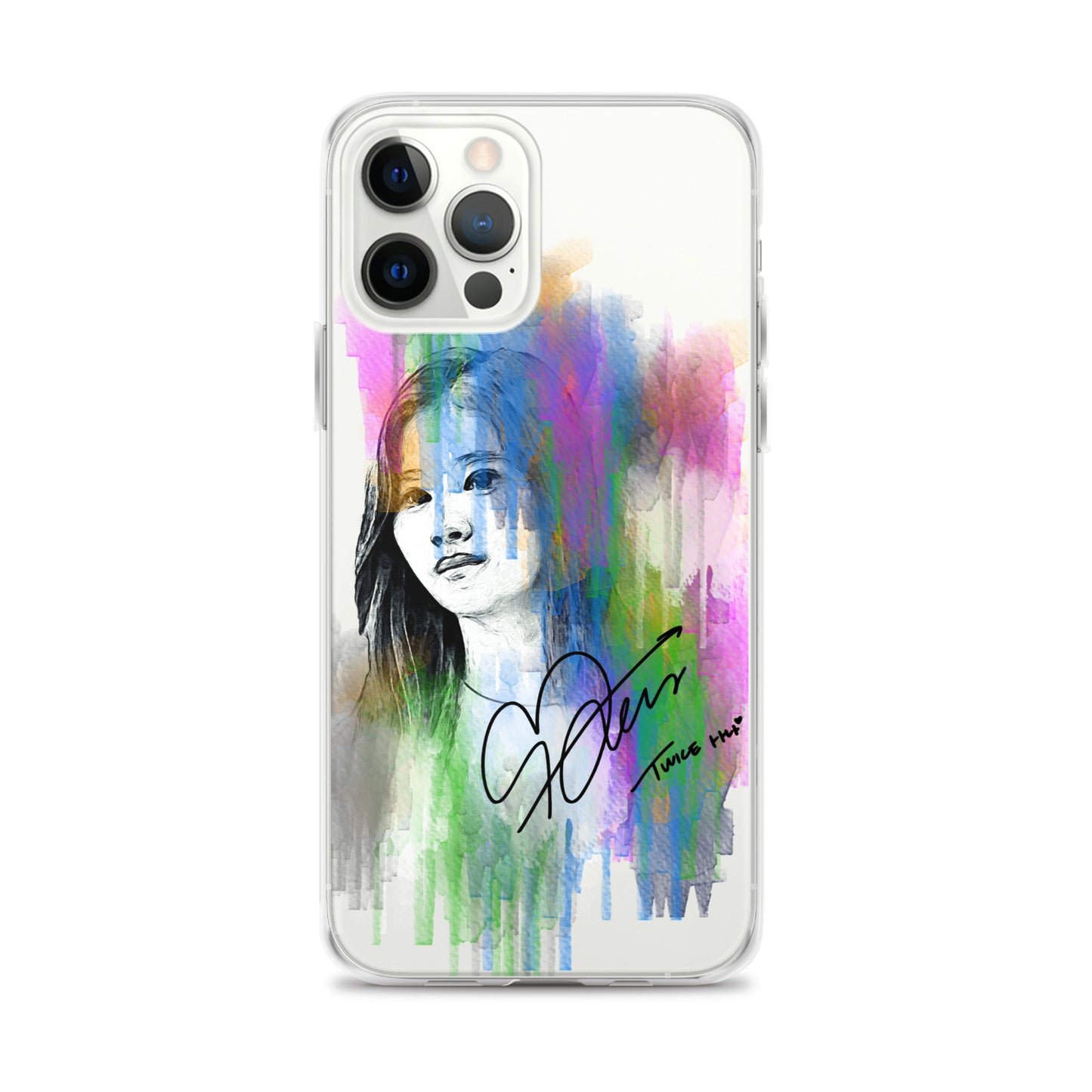 TWICE Sana, Minatozaki Sana Waterpaint Portrait iPhone Case