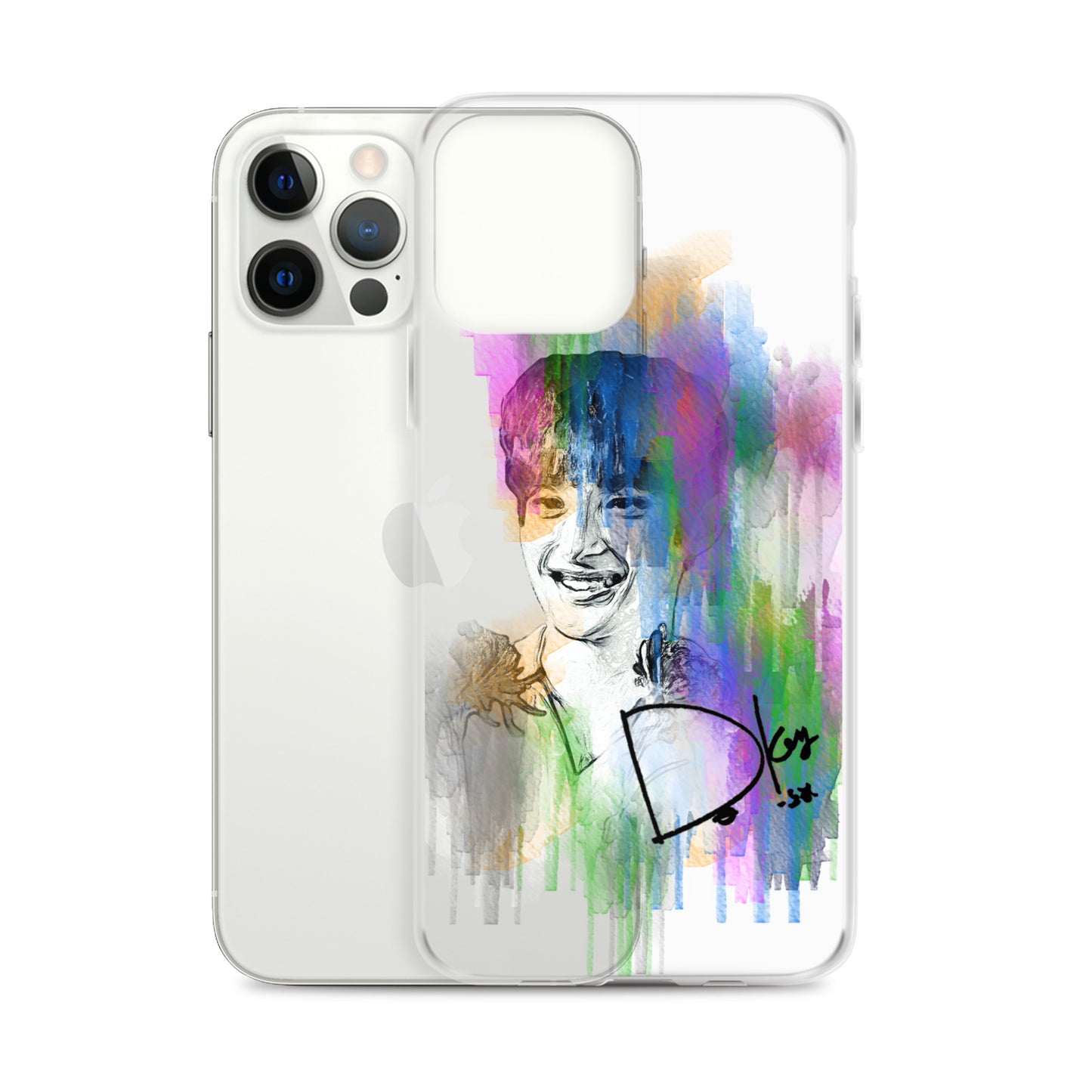 SEVENTEEN DK(Dokyeom), Lee Seok-min Waterpaint Portrait iPhone Case