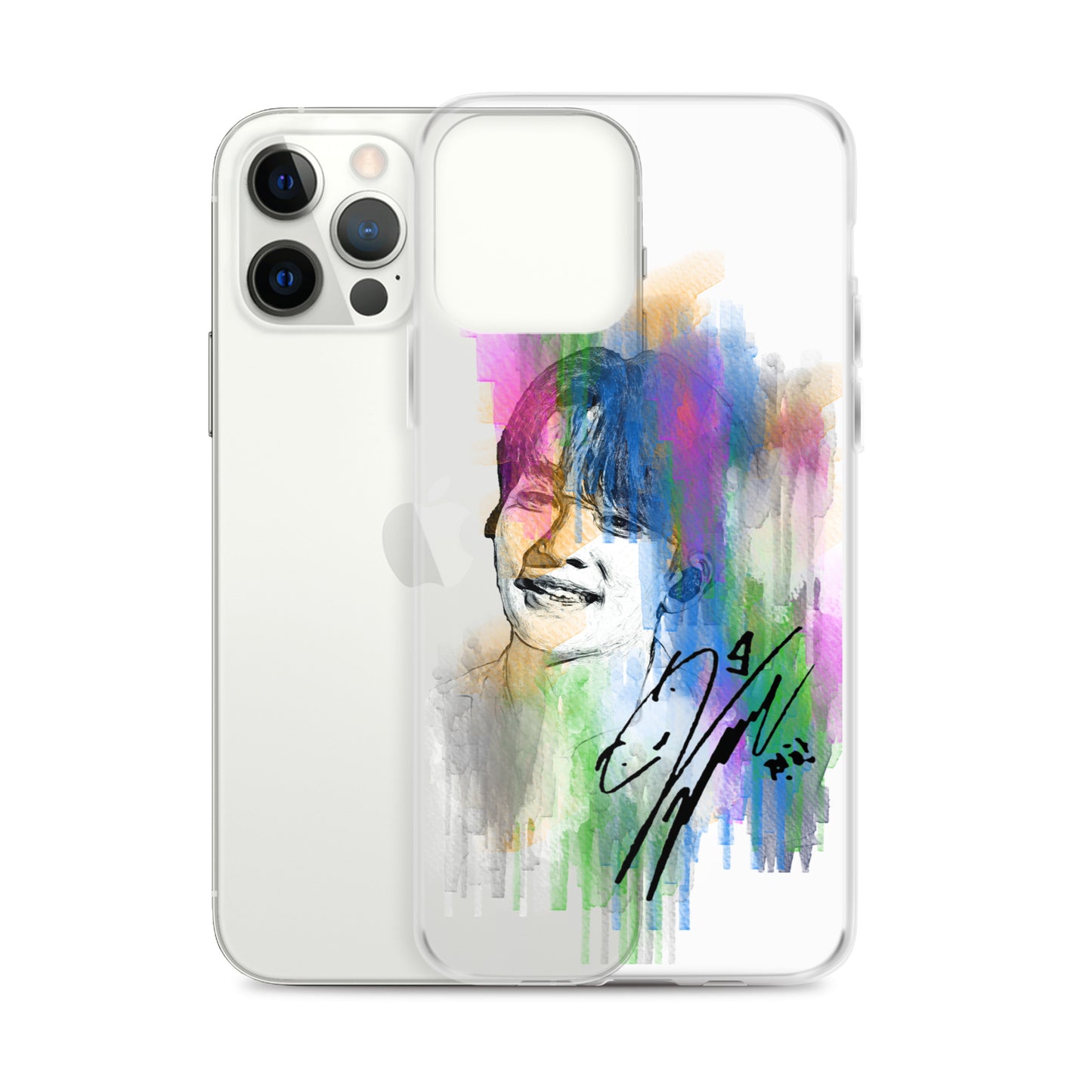 SEVENTEEN Jeonghan, Yoon Jeonghan Waterpaint Portrait iPhone Case