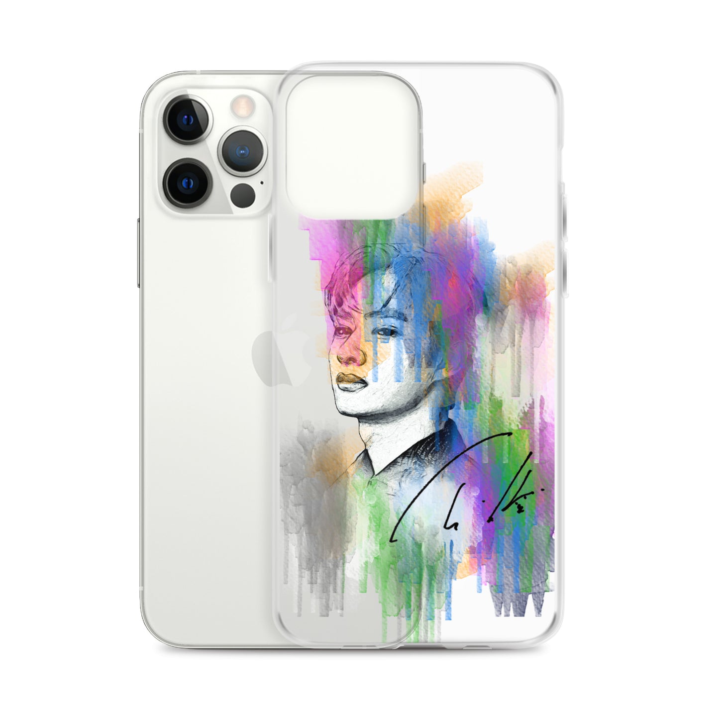 SEVENTEEN Jun, Wen Junhui Waterpaint Portrait iPhone Case